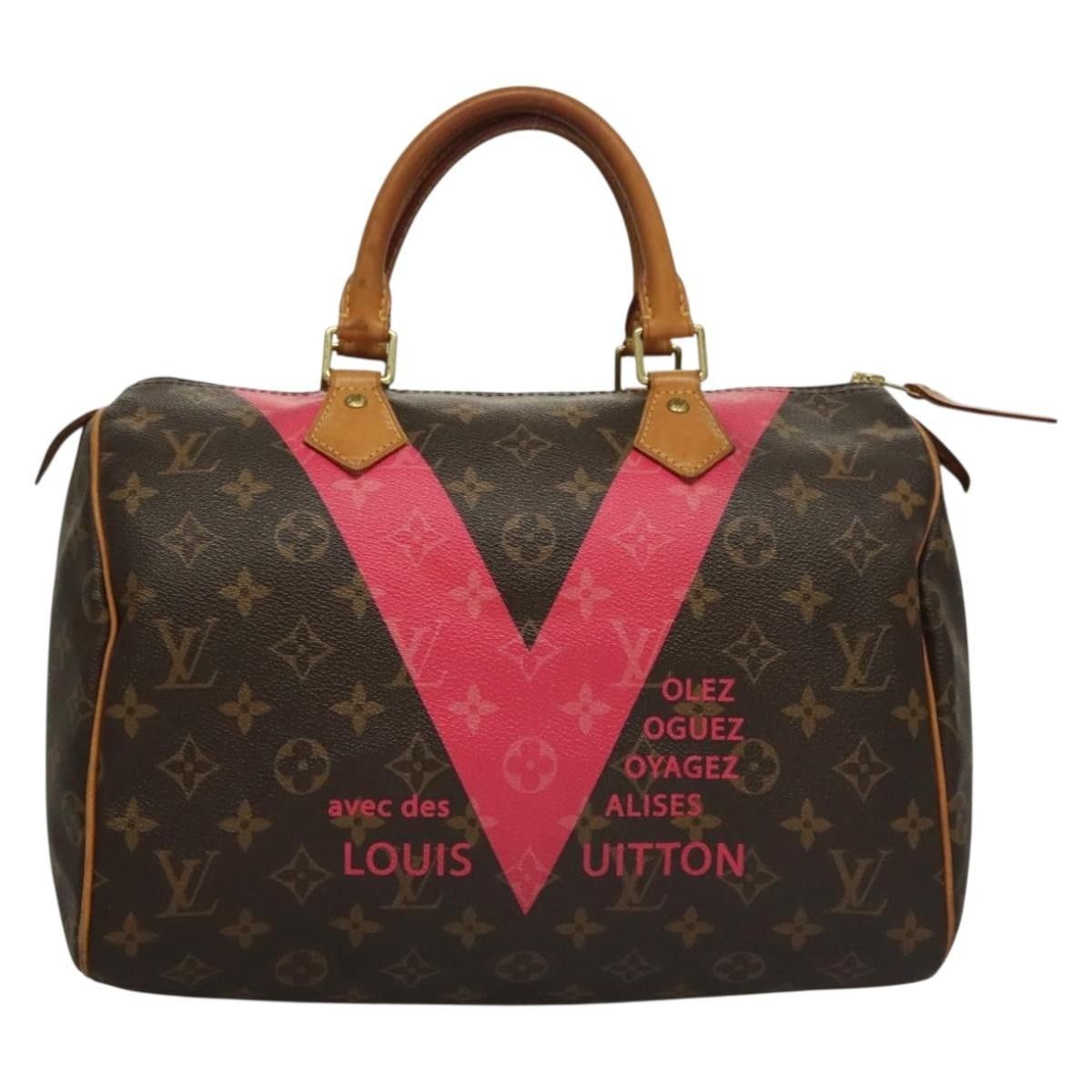 Louis Vuitton Louis Vuitton Speedy Handbag Limited Edition V Monogram Canvas Size ONE SIZE - 1 Thumbnail