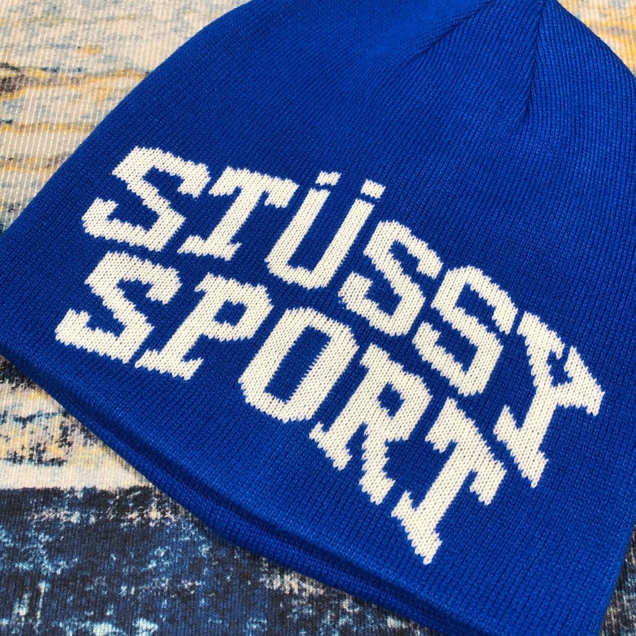 Stussy × Vintage Stussy Sport Jacquard Skullcap Beanie Size ONE SIZE - 3 Thumbnail
