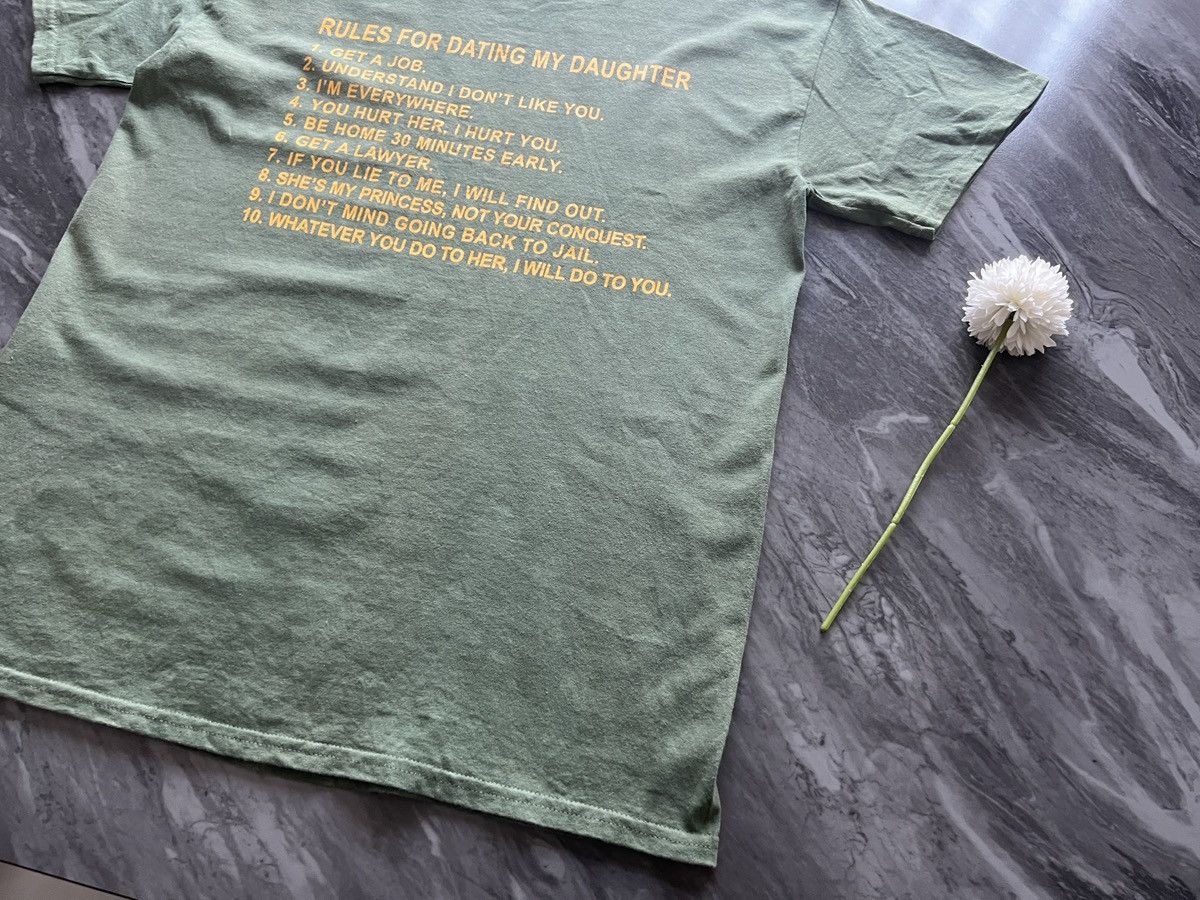 Other × Vintage FONT : Word Rules For Dating My Daughter Size US M / EU 48-50 / 2 - 4 Thumbnail