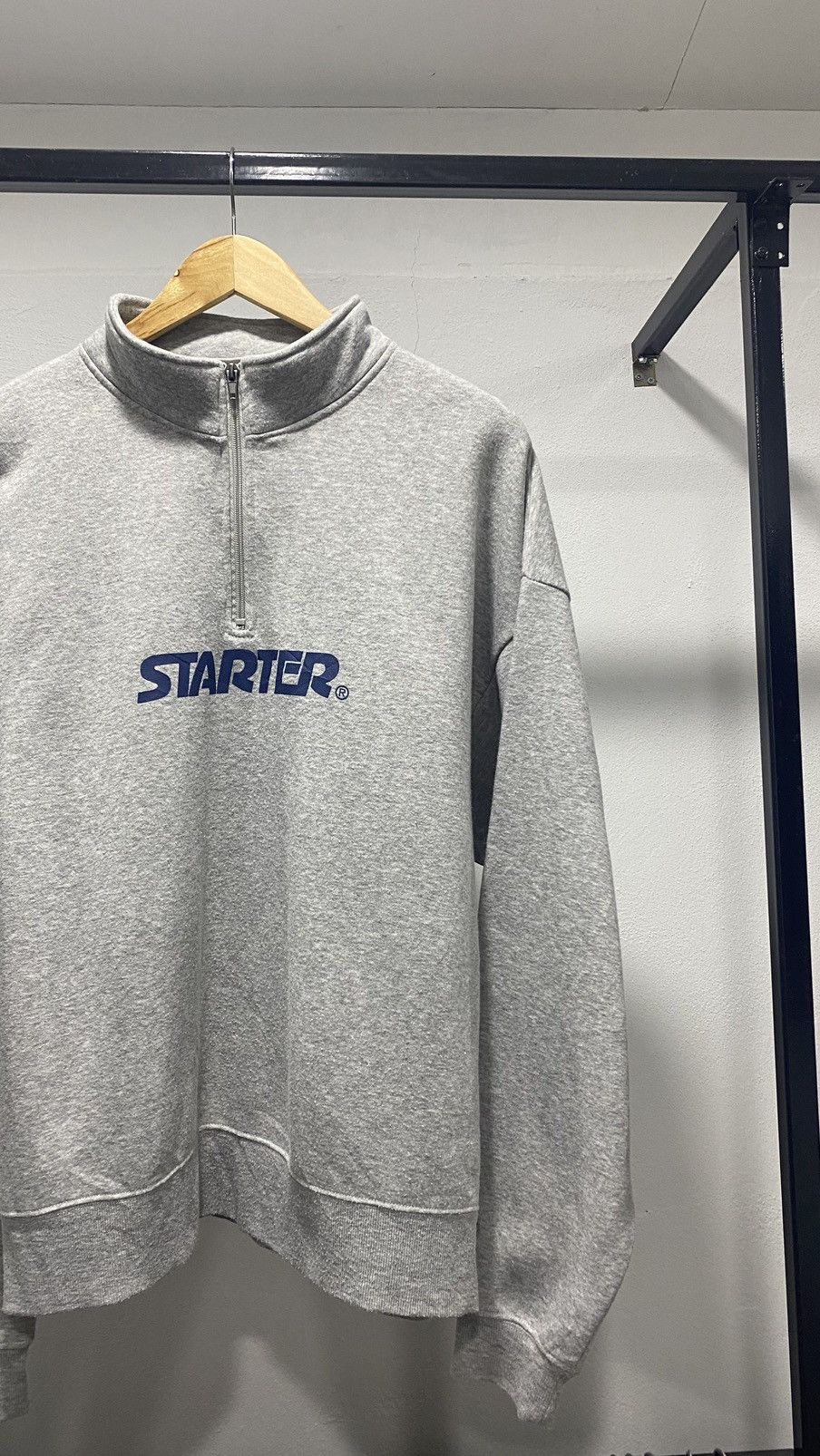 Starter × Vintage Vintage Starter Halfzipper Sweatshirt 80s Size US L / EU 52-54 / 3 - 3 Thumbnail