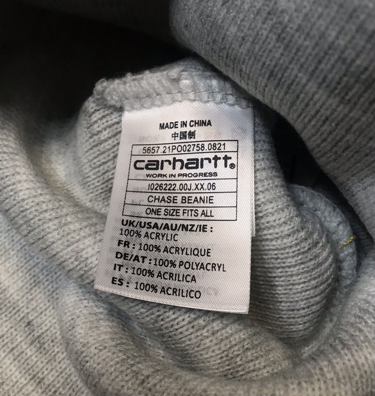 Carhartt Carhartt WIP Chase Beanie Hat Size ONE SIZE - 7 Thumbnail