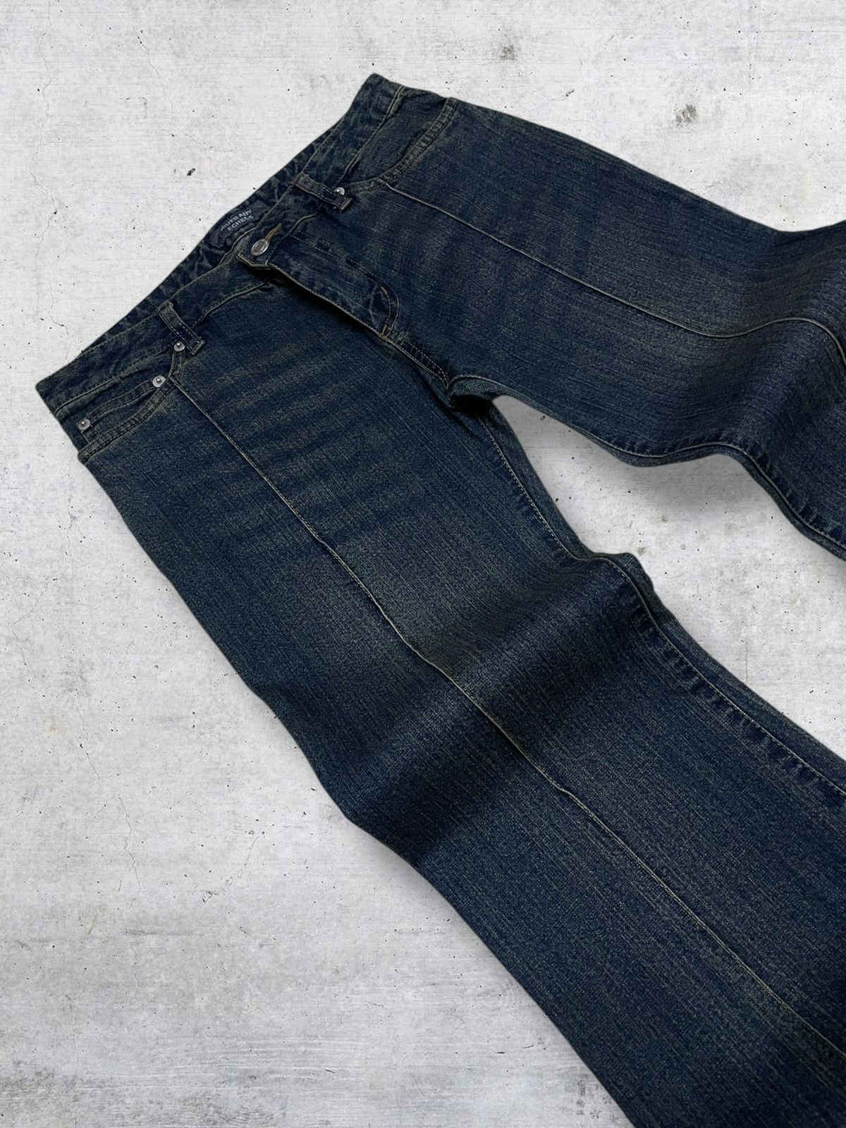 Tornado Mart VINTAGE JOUERAUX JAPAN DESIGNER 90S CLASSIC FLARED CUT DENIM Size US 29 - 7 Thumbnail