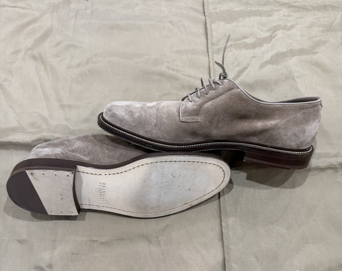 Brunello Cucinelli Brunello Cucinelli Suede Derby shoes Size 44 Size US 11 / EU 44 - 8 Thumbnail