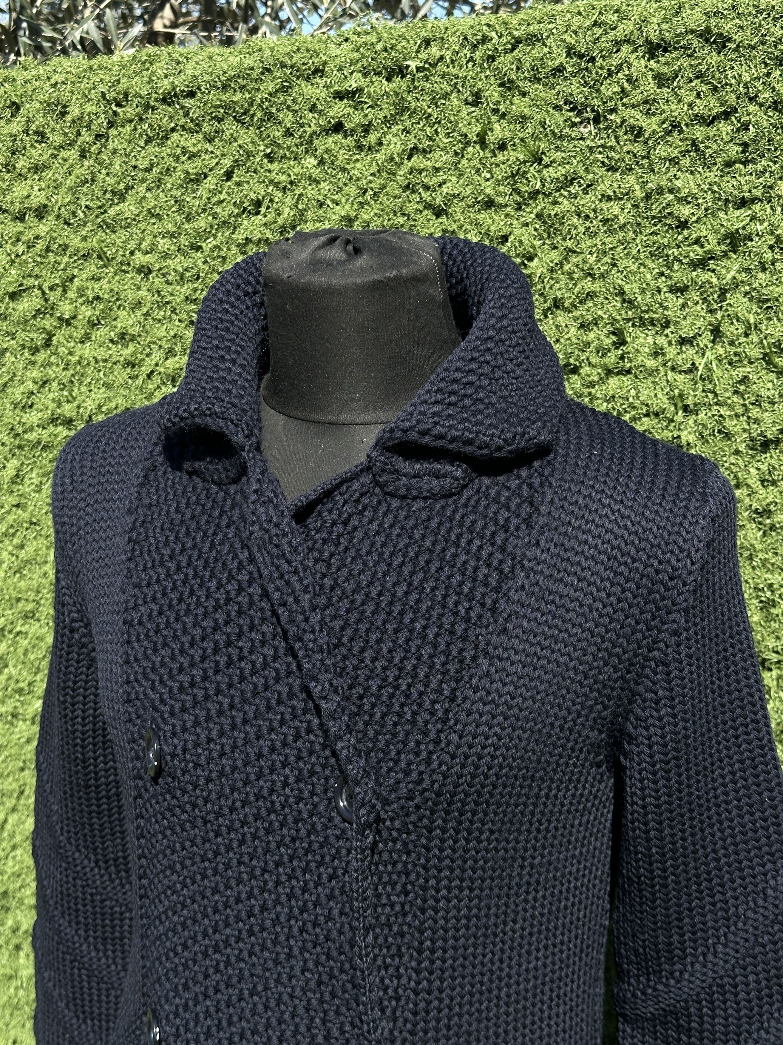 Prada Prada Double Breasted Knit Long Cardigan Coat Wool IT 44 Size M / US 6-8 / IT 42-44 - 6 Thumbnail