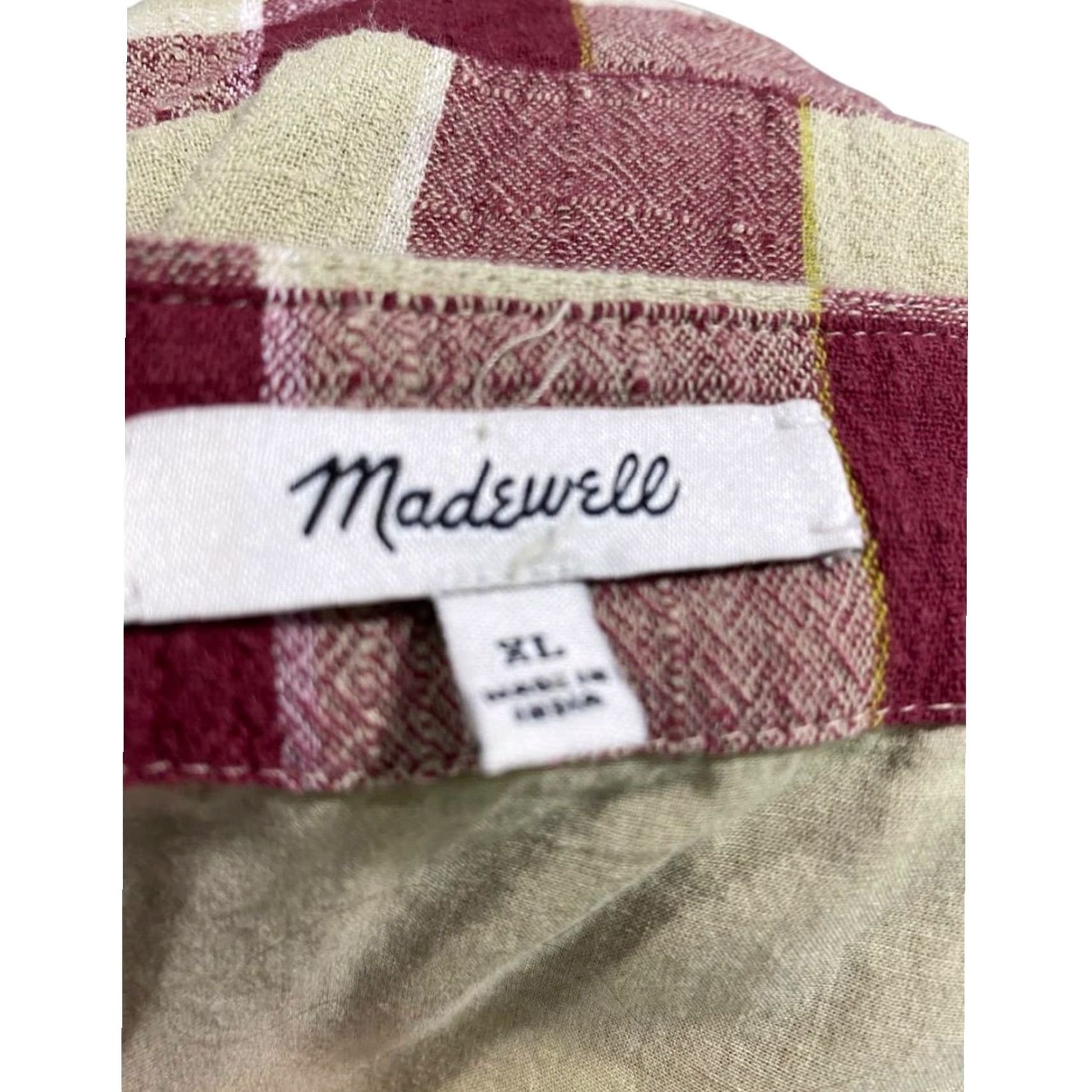 Madewell Madewell Gingham Wrap Mini Dress XL Cotton MC977 Size XL / US 12-14 / IT 48-50 - 7 Thumbnail