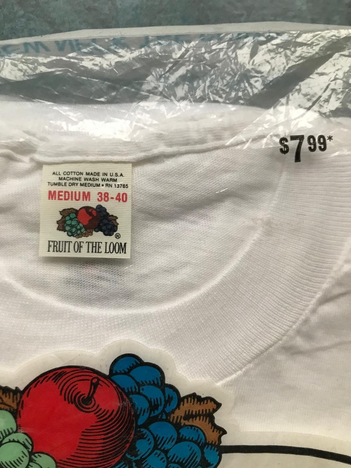 Fruit Of The Loom NOS Fruit of the Loom 3xCrew Neck Pack Tee 1984 Unopened Size US M / EU 48-50 / 2 - 3 Thumbnail