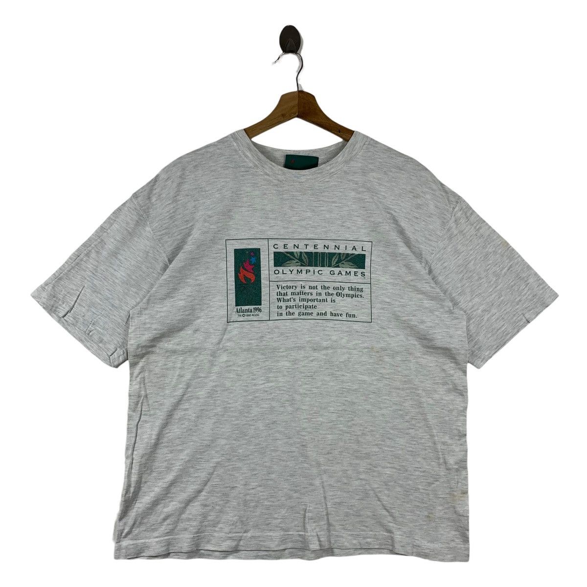 USA Olympics Vintage OLYMPIC ATLANTA 1996 Men Tees Size US M / EU 48-50 / 2 - 1 Thumbnail