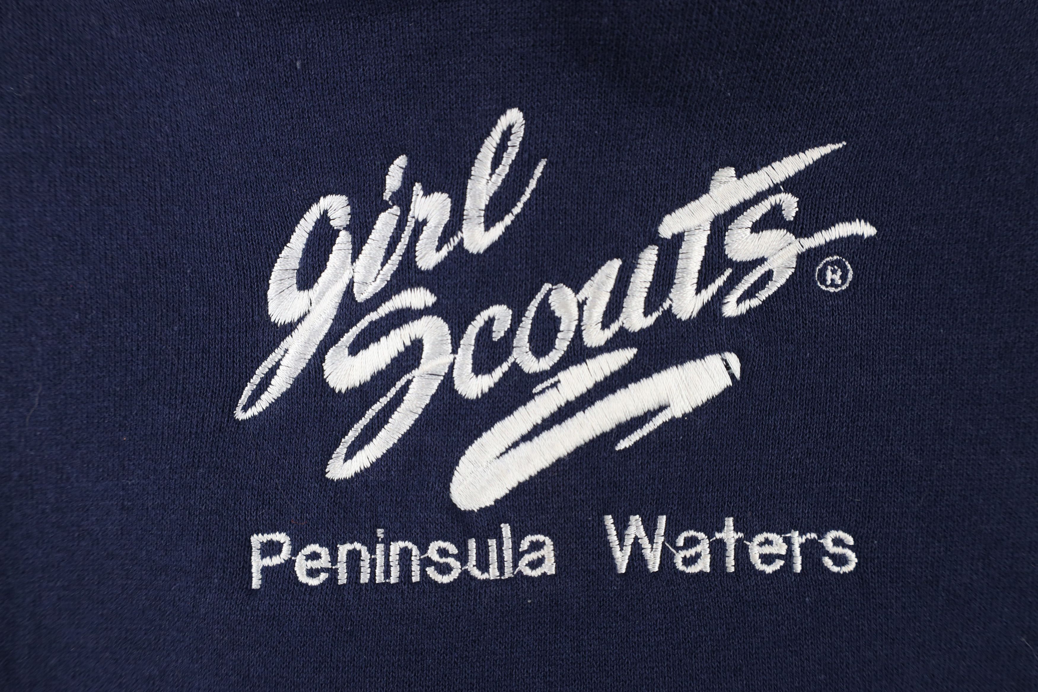Vintage Vintage 90s Spell Out Girl Scouts Peninsula Waters Hoodie Size M / US 6-8 / IT 42-44 - 4 Thumbnail