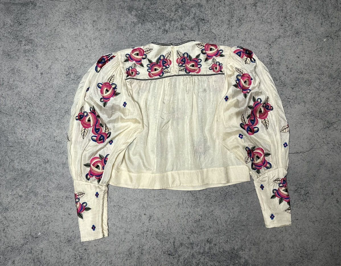 Isabel Marant Isabel Marant Ciameli Embroidered Floral Silk Blouse Size M / US 6-8 / IT 42-44 - 5 Thumbnail