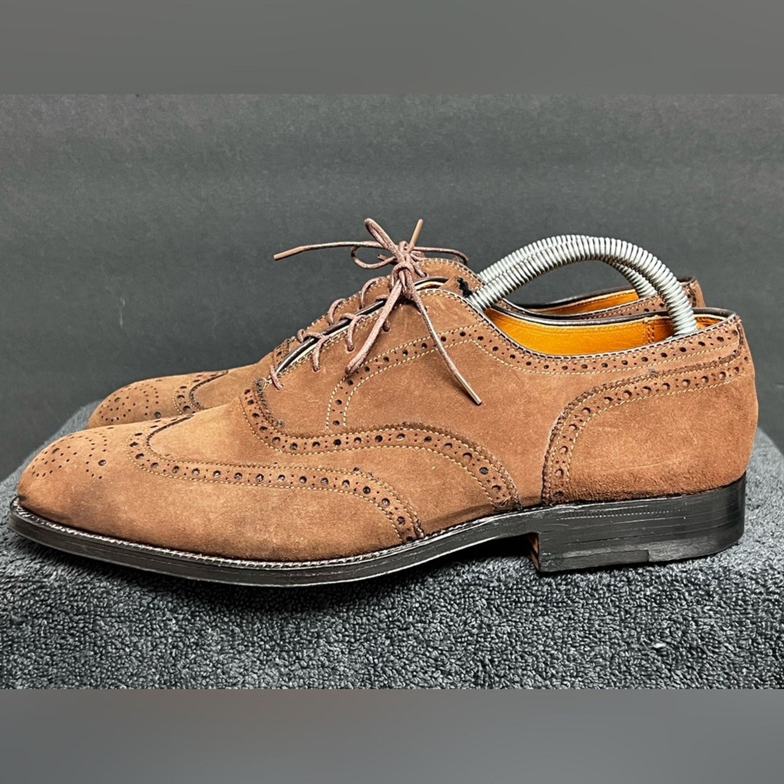 Alden Rare Vintage 1990’S Alden 9.5 AC Wingtip Blucher Derby Shoes Size US 9.5 / EU 42-43 - 1 Thumbnail