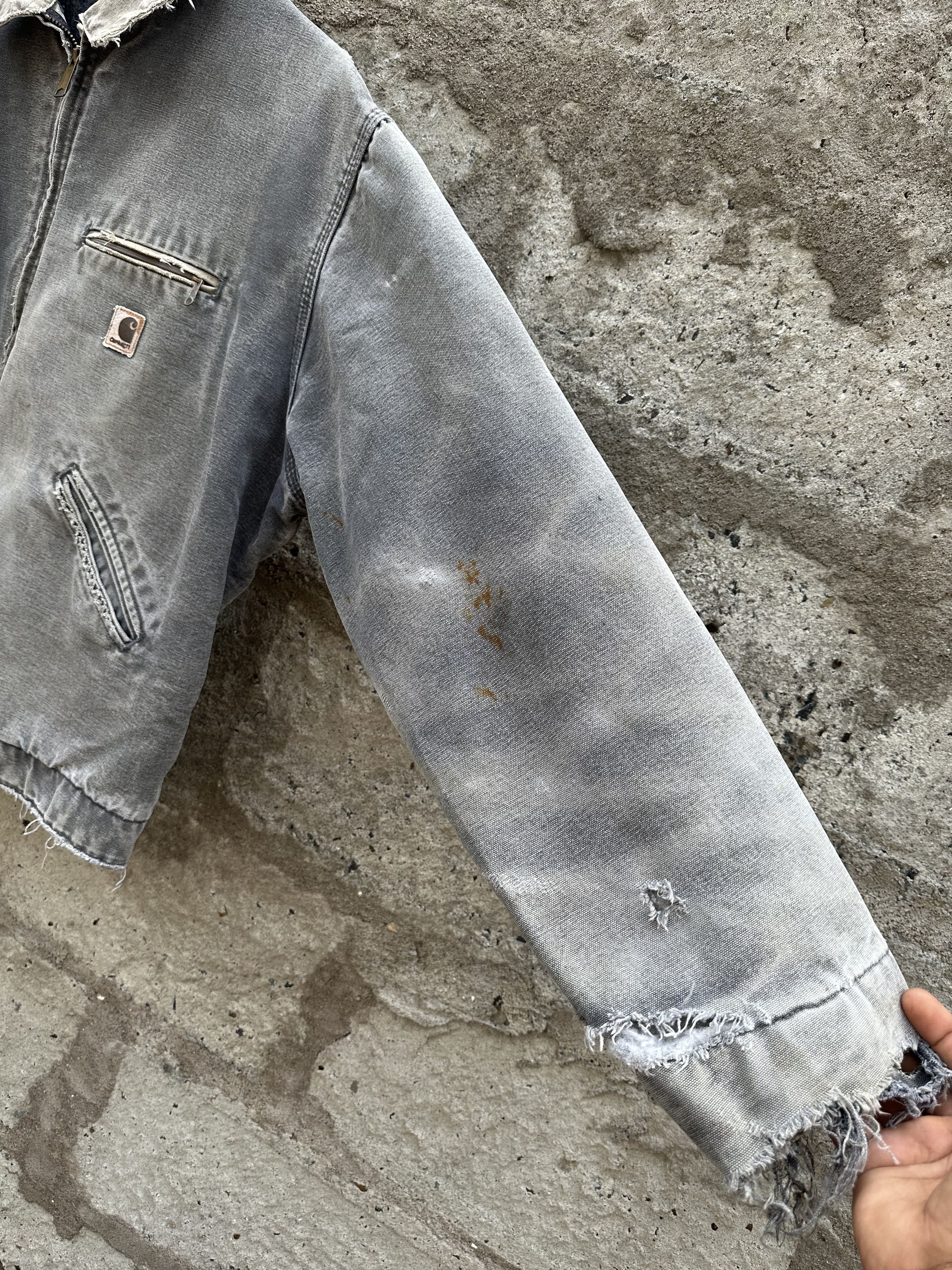 Carhartt vintage 90s Carhartt J97 PTL Detroit Jacket Thrashed & Faded Size US XL / EU 56 / 4 - 10 Thumbnail