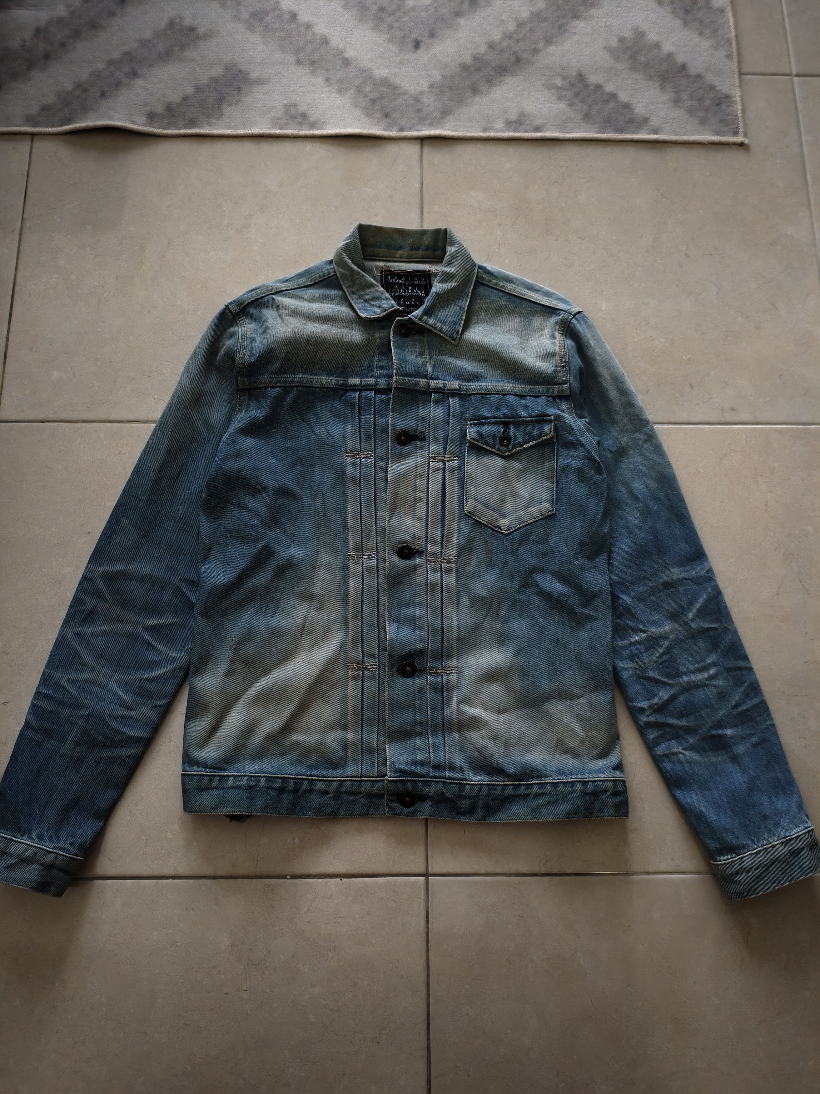 Japanese Brand × KURO 🔥STEALS🔥Very Rare KURO Denim Type 1 Denim Jacket Size US S / EU 44-46 / 1 - 1 Thumbnail