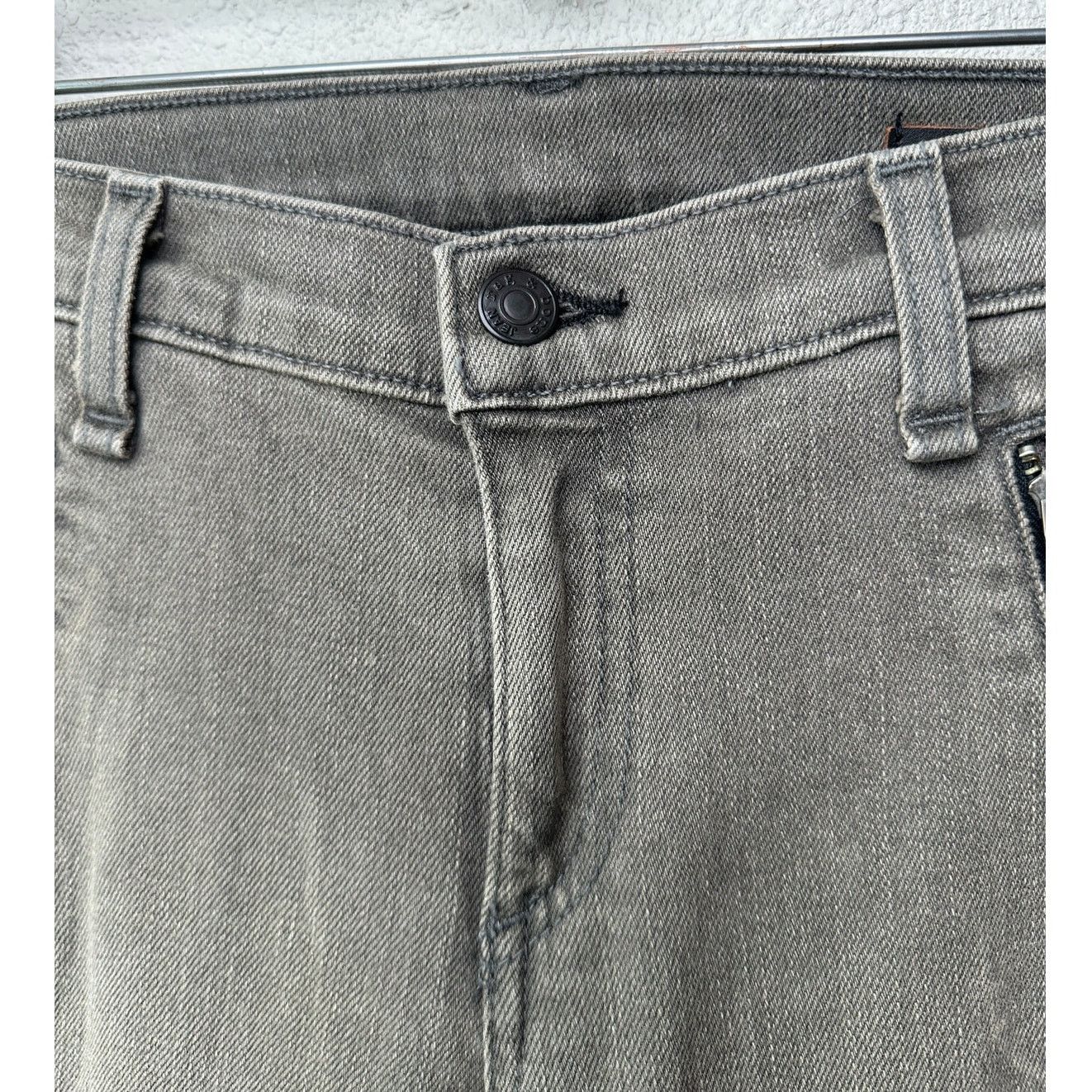 Rag & Bone Rag & Bone Iron Skinny Grey US 28 Mixed Media Zip Jeans Size 28" / US 6 / IT 42 - 6 Thumbnail
