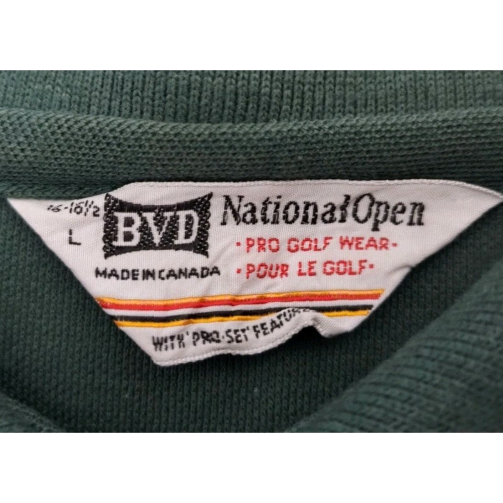 Vintage Vintage 60s BVD Pro Golf Wear National Open Polo Shirt Mens Large Masters Green Golf Size US L / EU 52-54 / 3 - 3 Thumbnail