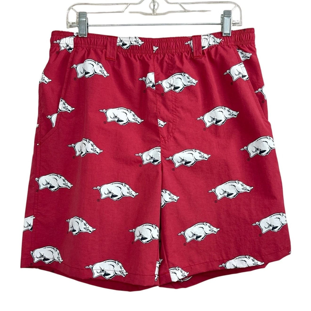 Columbia Columbia Collegiate PFG Arkansas Razorbacks Backcast Shorts Size US 34 / EU 50 - 3 Thumbnail