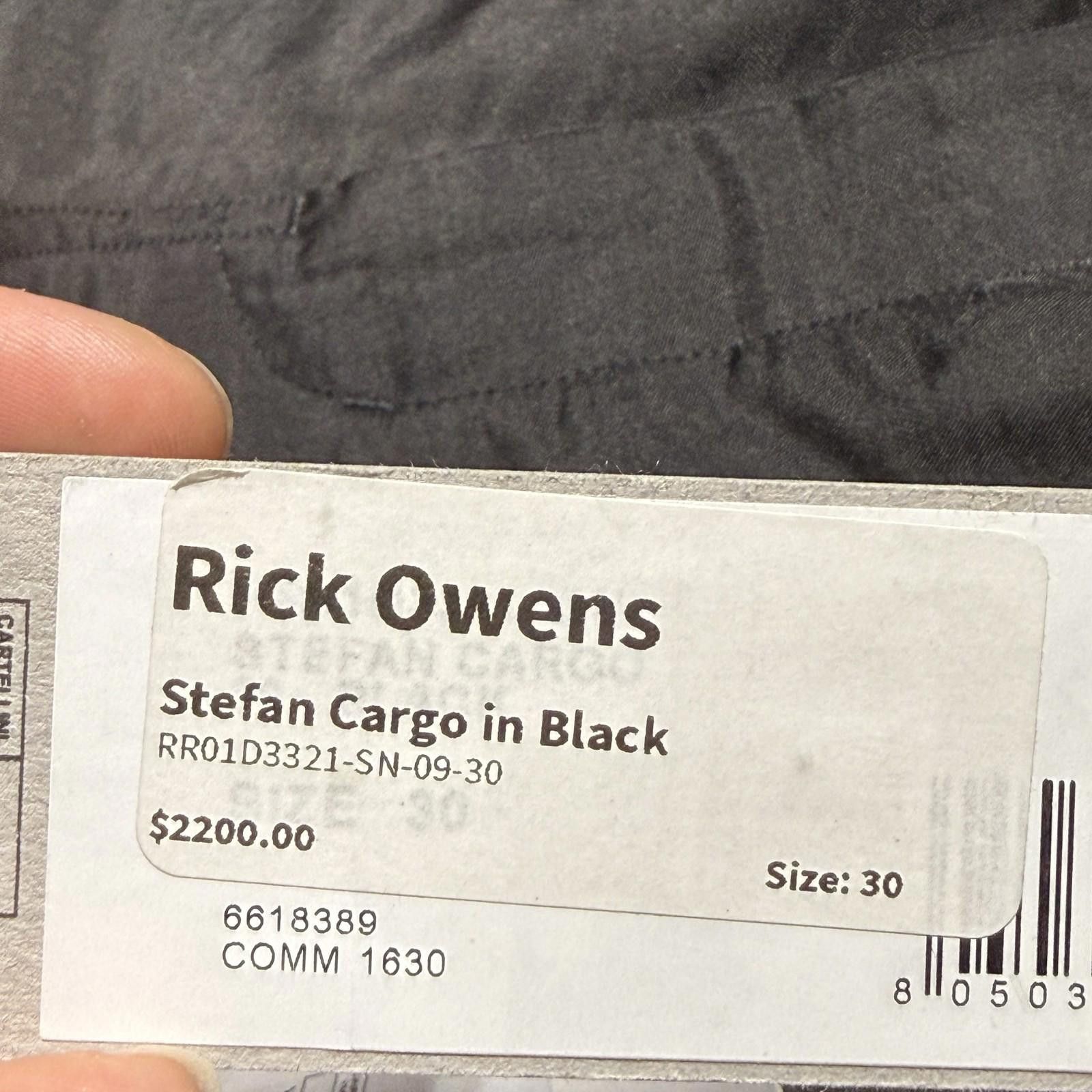 Rick Owens Rick Owens Stefan Cargo In Black 30 New Size US 30 / EU 46 - 6 Thumbnail