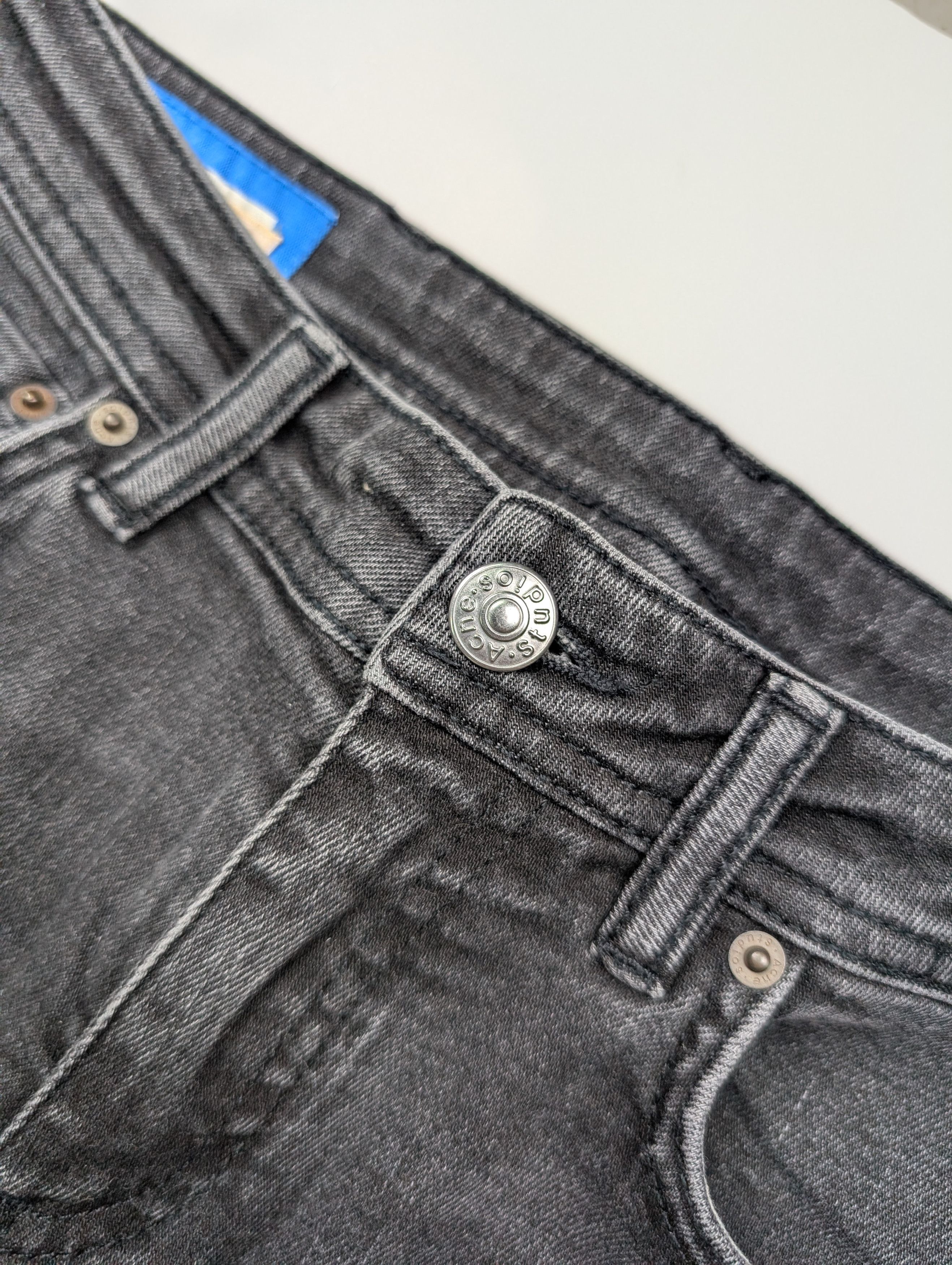 Acne Studios Acne Studios Charcoal Black Fitted Jeans Size 25" / US 0 / IT 36 - 4 Thumbnail