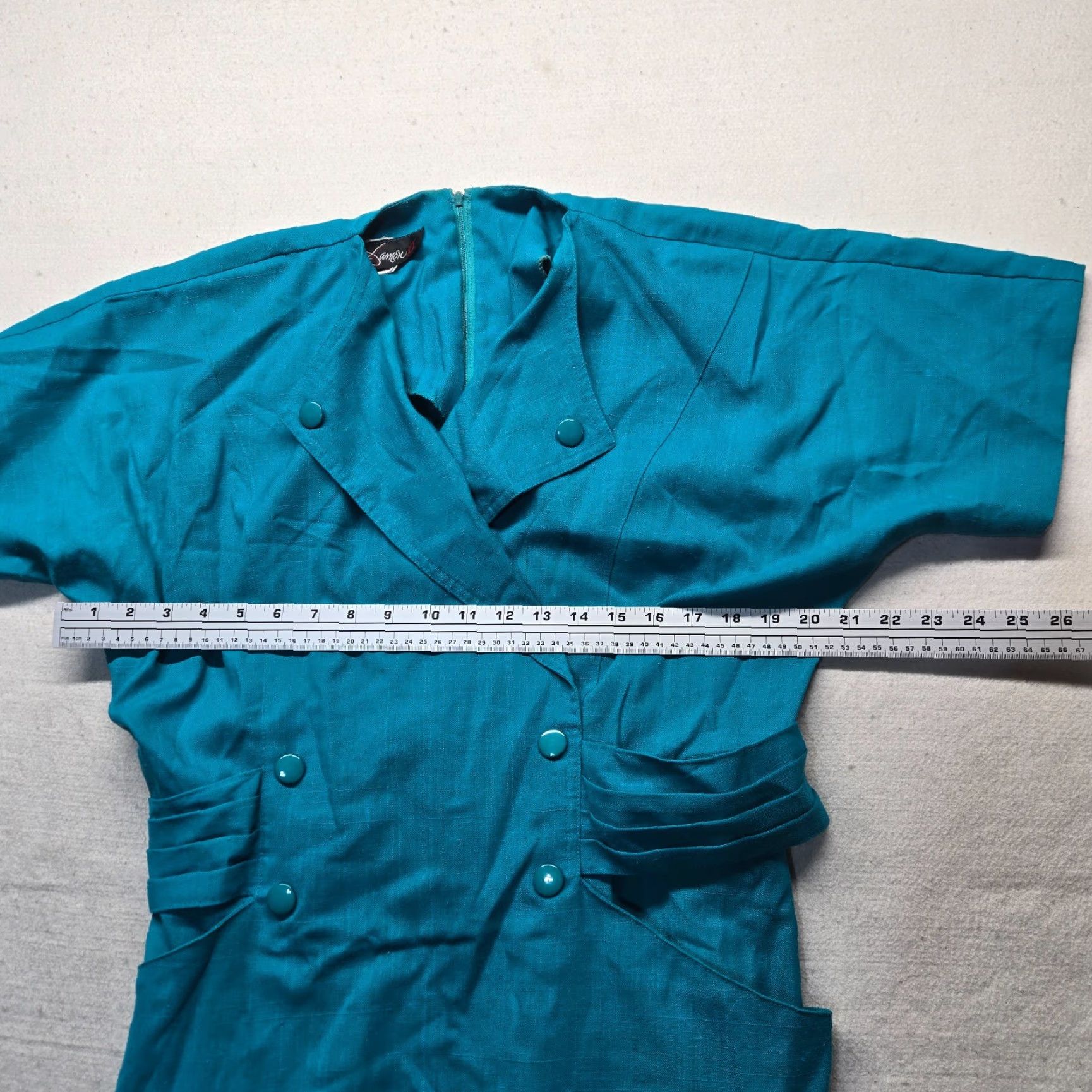 Vintage Vintage Damon Dress Solid Blue w Pockets Belt Adult Women's Size S Small Shirt Midi Blue Pockets Belted Damon Women S Size S / US 4 / IT 40 - 6 Thumbnail