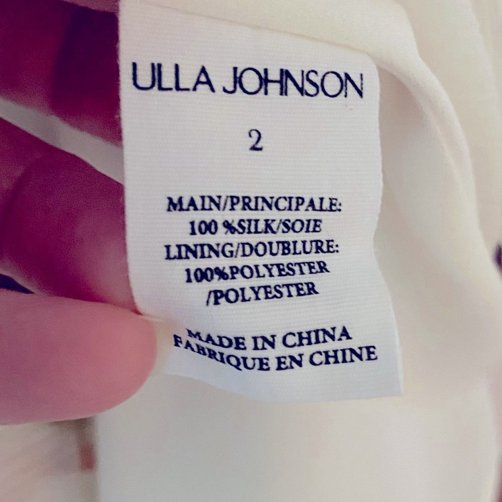 Ulla Johnson New! Ulla Johnson $690 Silk Zina Dress Aurora Ivory Silk 2 Size XS / US 0-2 / IT 36-38 - 9 Thumbnail