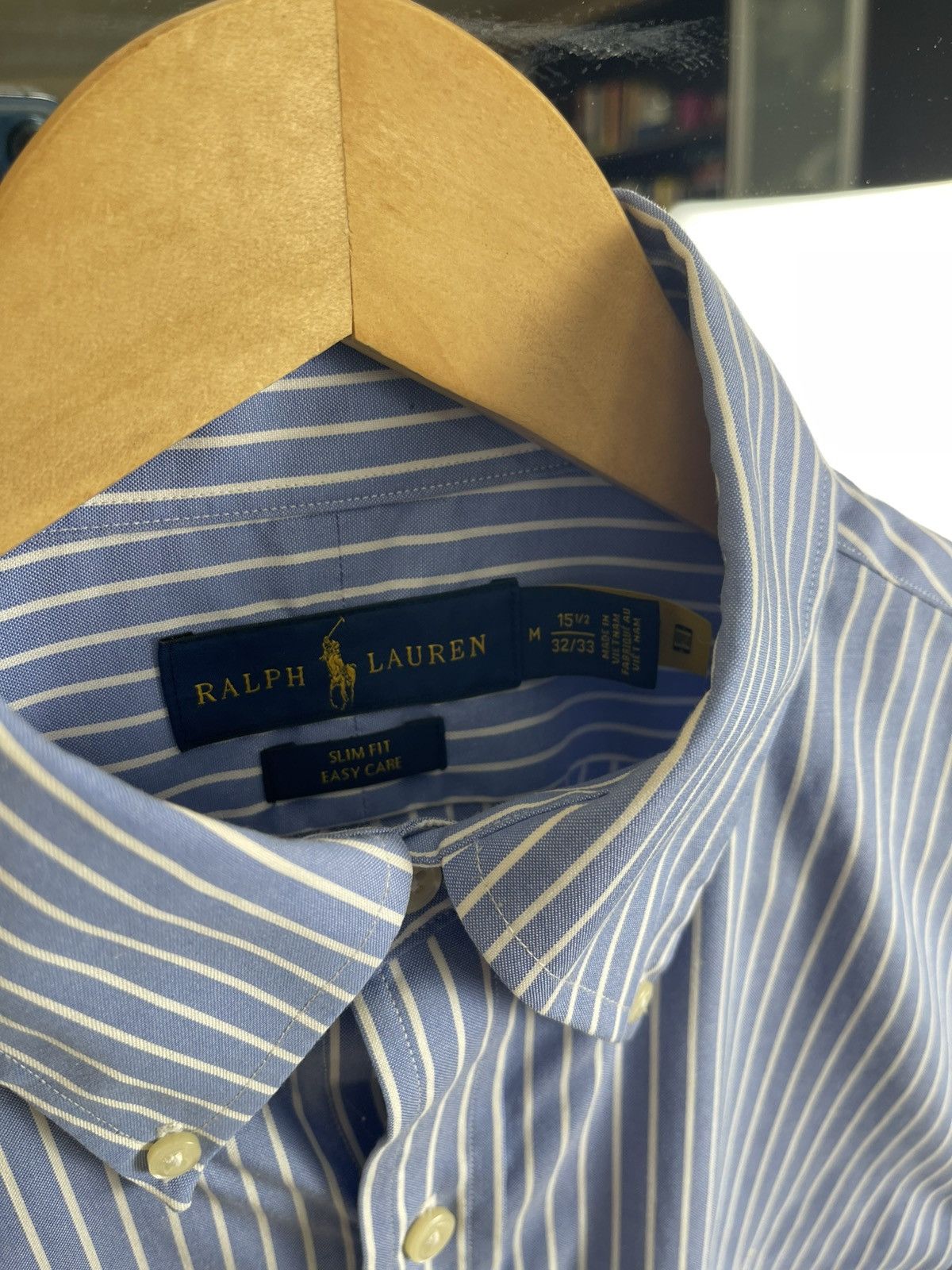 Polo Ralph Lauren Ralph Lauren Easy Care Slim Fit Striped Tech-Cotton Shirt Size US M / EU 48-50 / 2 - 2 Thumbnail