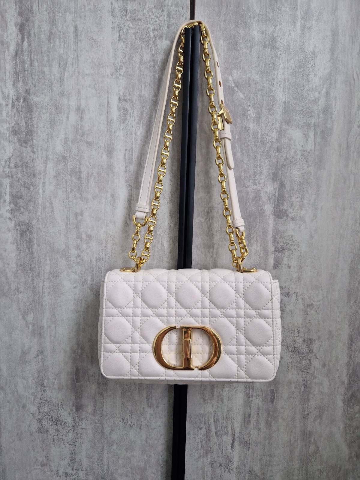 Dior Small Dior Caro bag ivory supple cannage calfskin Size ONE SIZE - 3 Thumbnail