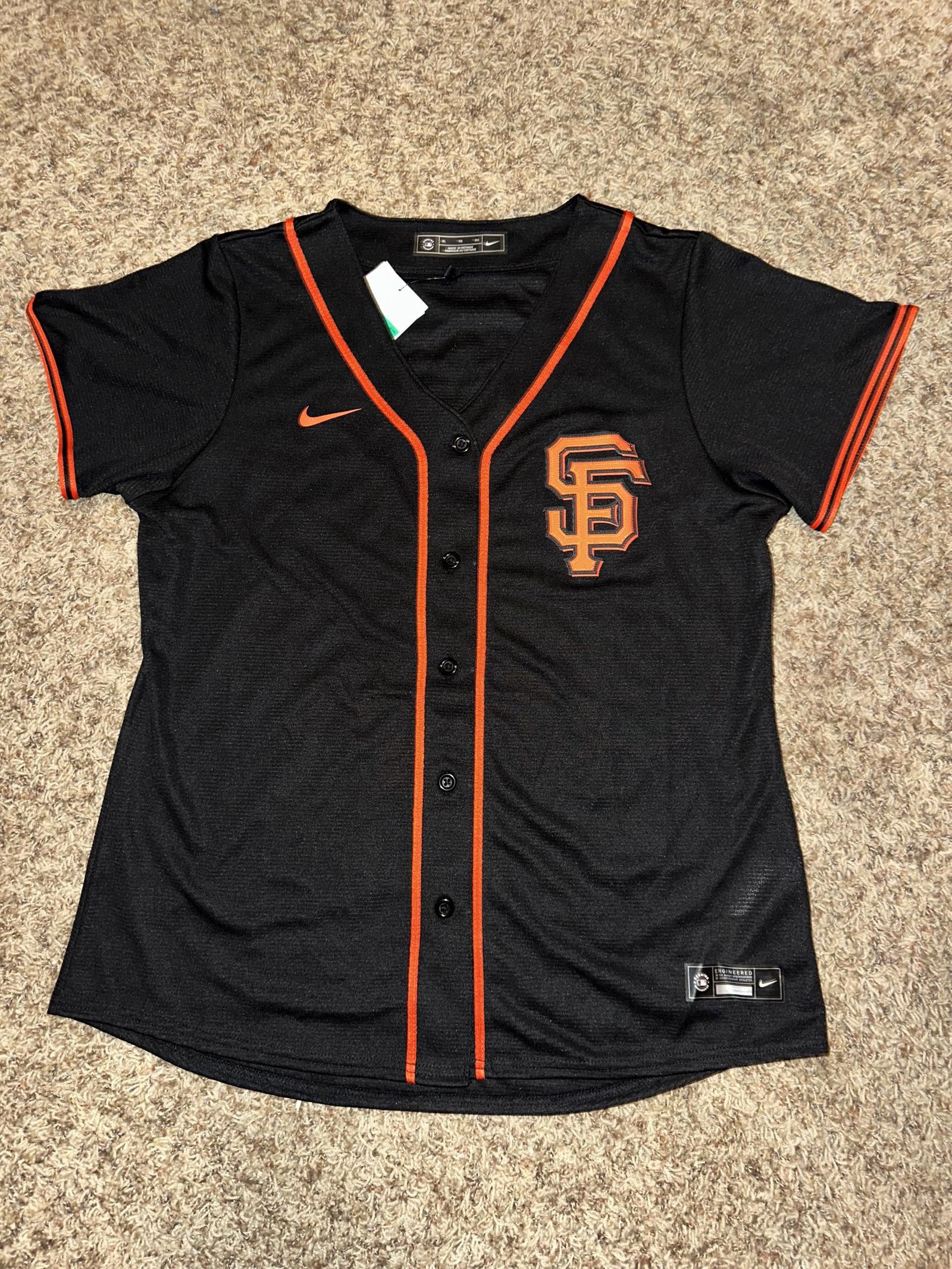 MLB SF Wmns Giants Alternate Team Nike Black Jersey