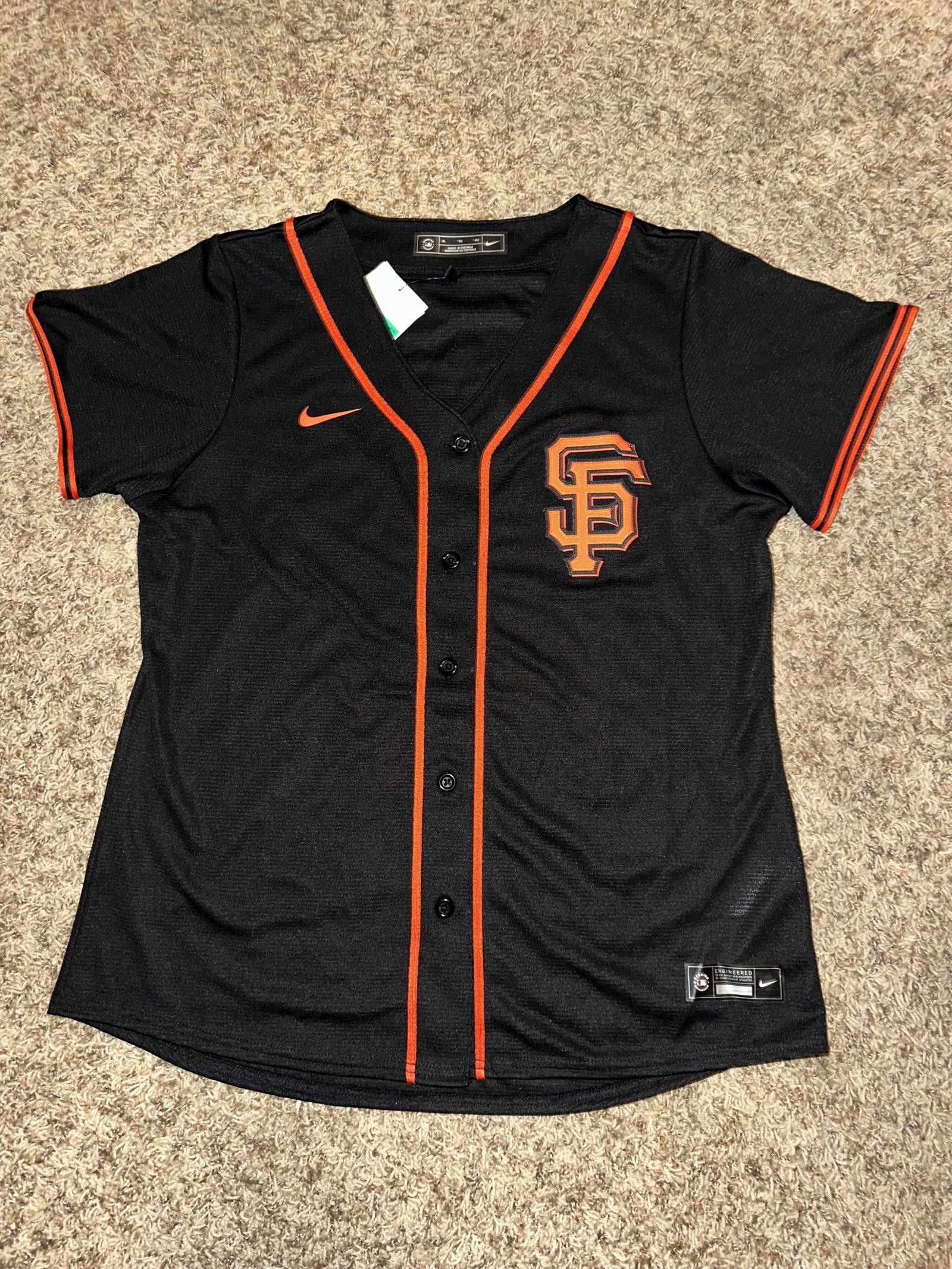 image of Mlb Sf Wmns Giants Alternate Team Nike Black Jersey, Women's (Size XL)