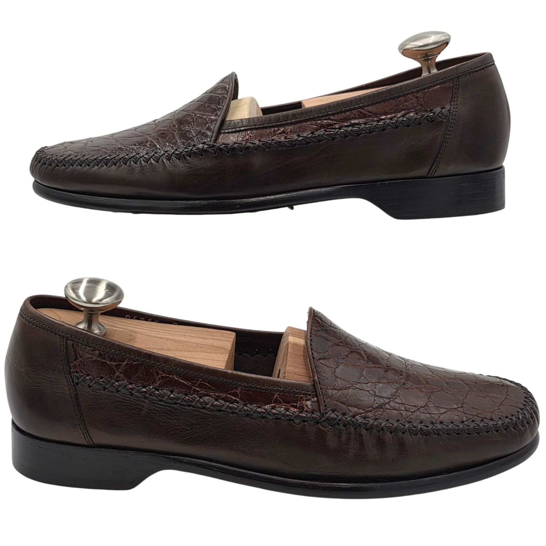 Bragano Worn once? Vintage Bragano Exotic Alligator Italy Loafer 8.5 Size US 8.5 / EU 41-42 - 5 Thumbnail