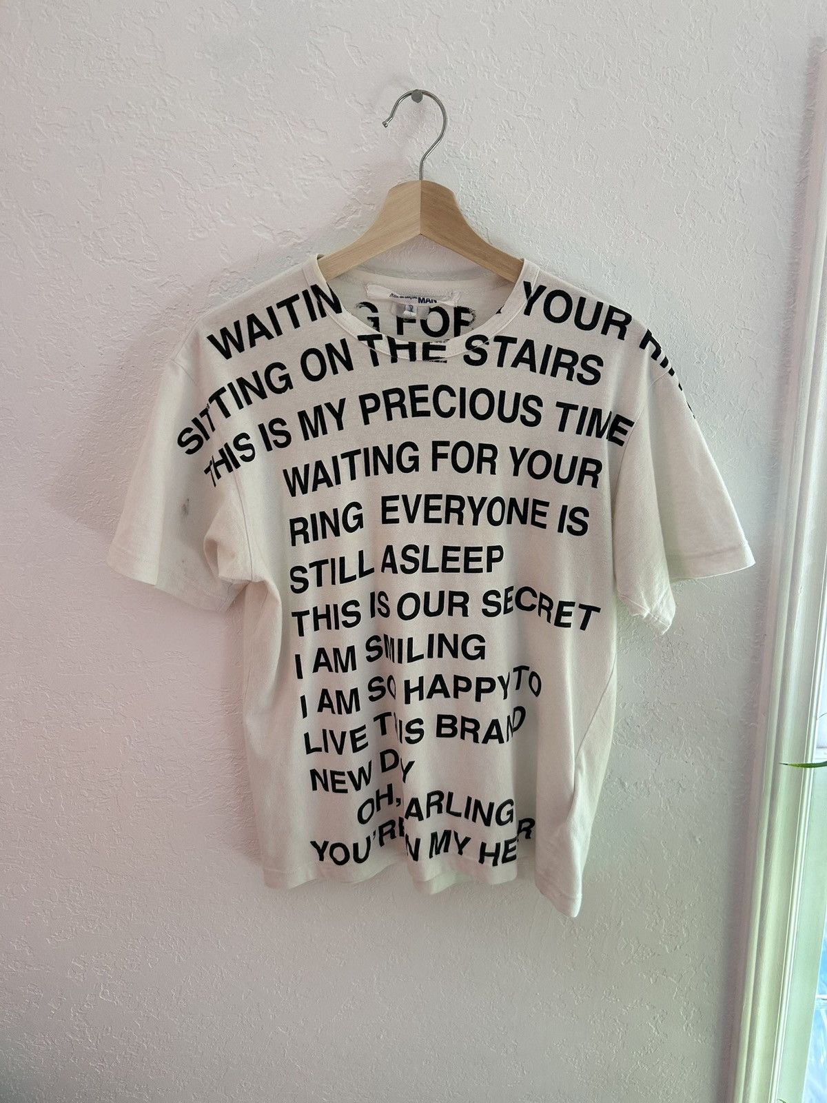 Junya Watanabe Ss02 junya watanabe poem tee Size US S / EU 44-46 / 1 - 1 Thumbnail