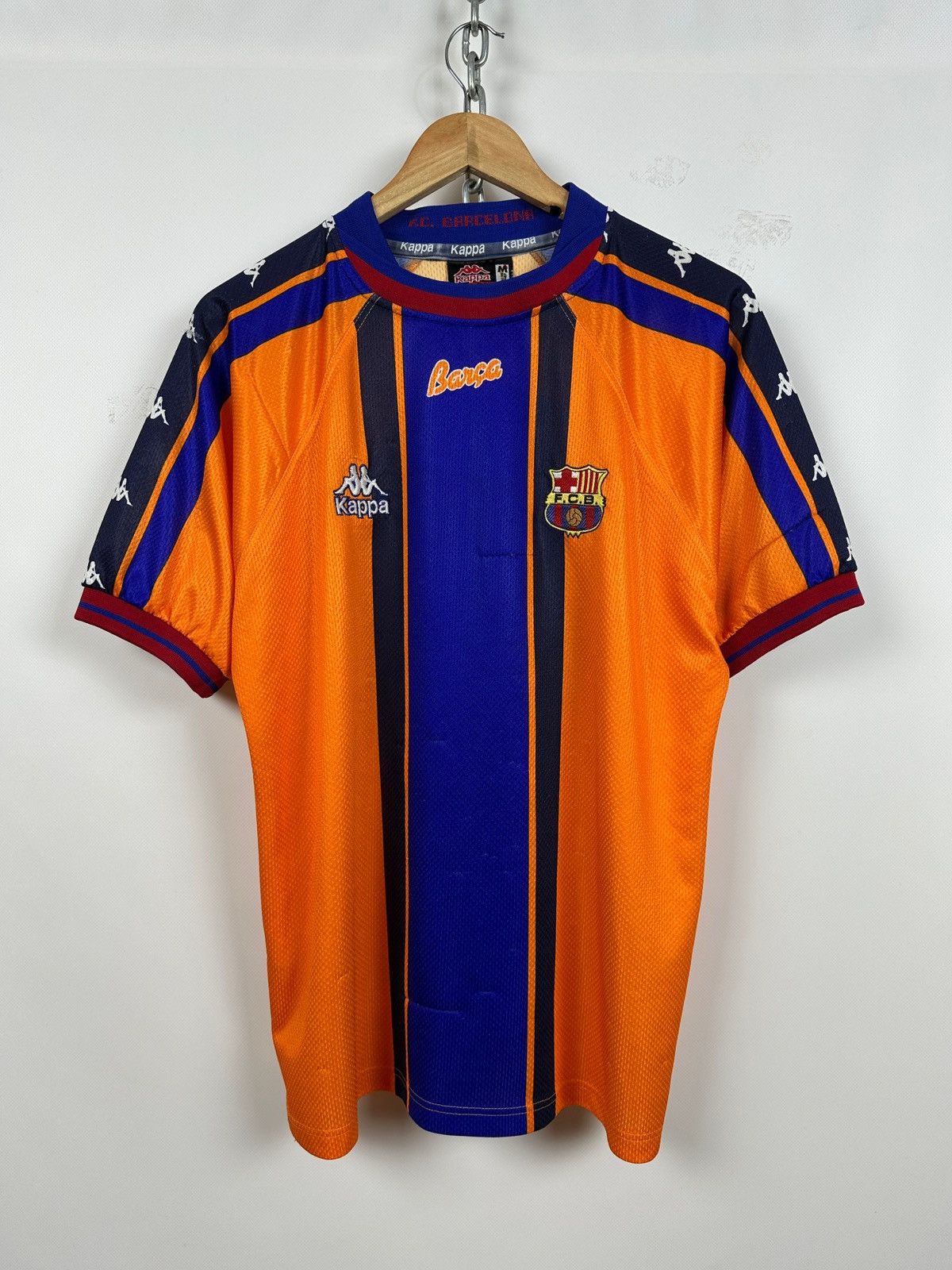 Kappa × Vintage 1997/98 Vintage Kappa FC Barcelona Away Soccer Jersey Size US M / EU 48-50 / 2 - 1 Thumbnail
