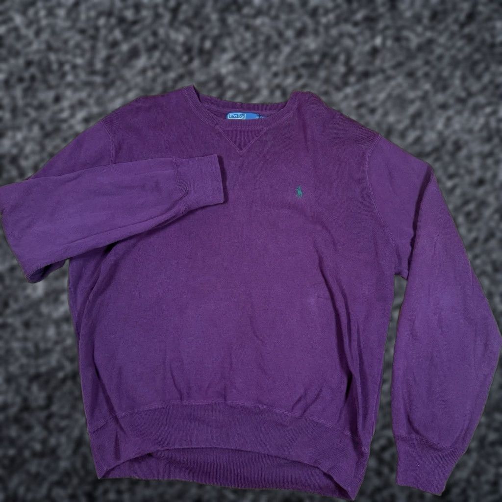 Ralph Lauren Ralph Lauren Sweatshirt? No: Polo Ralph Lauren Crewneck Sweater Mens 2XL Beige Pullover Cinched Waist Maroon Red 90s? Size US XXL / EU 58 / 5 - 1 Thumbnail
