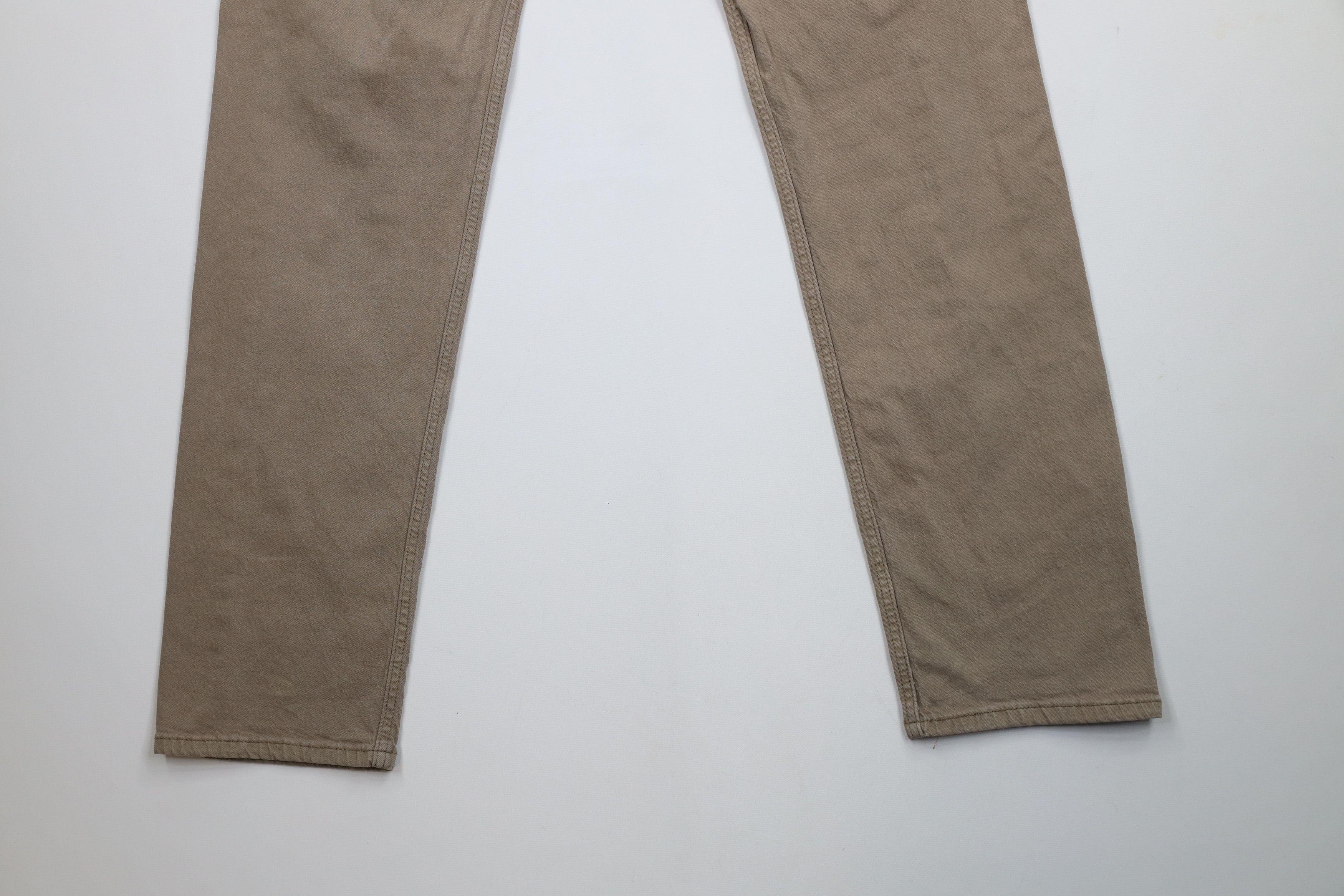 Levi's × Vintage Vintage Y2K Levis 505 Stretch Regular Fit Denim Jeans Beige Size US 36 / EU 52 - 15 Thumbnail