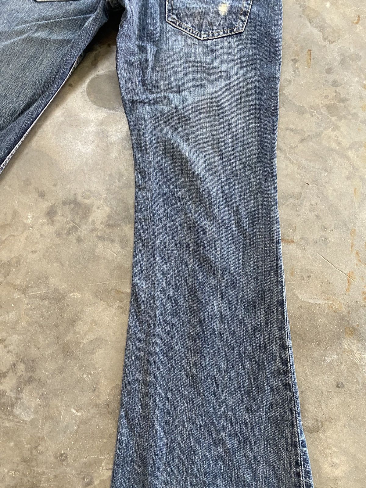 Hysteric Glamour × Japanese Brand × Le Grande Bleu (L.G.B.) Flare Jeans Japanese Oririn Jeans Distressed Boot Cut Size 26" / US 2 / IT 38 - 17 Thumbnail