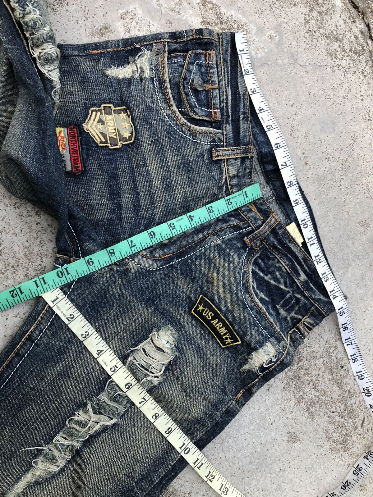 Other BOOTCUT RUSTY DISTRESSED DENIM Size US 30 / EU 46 - 12 Thumbnail