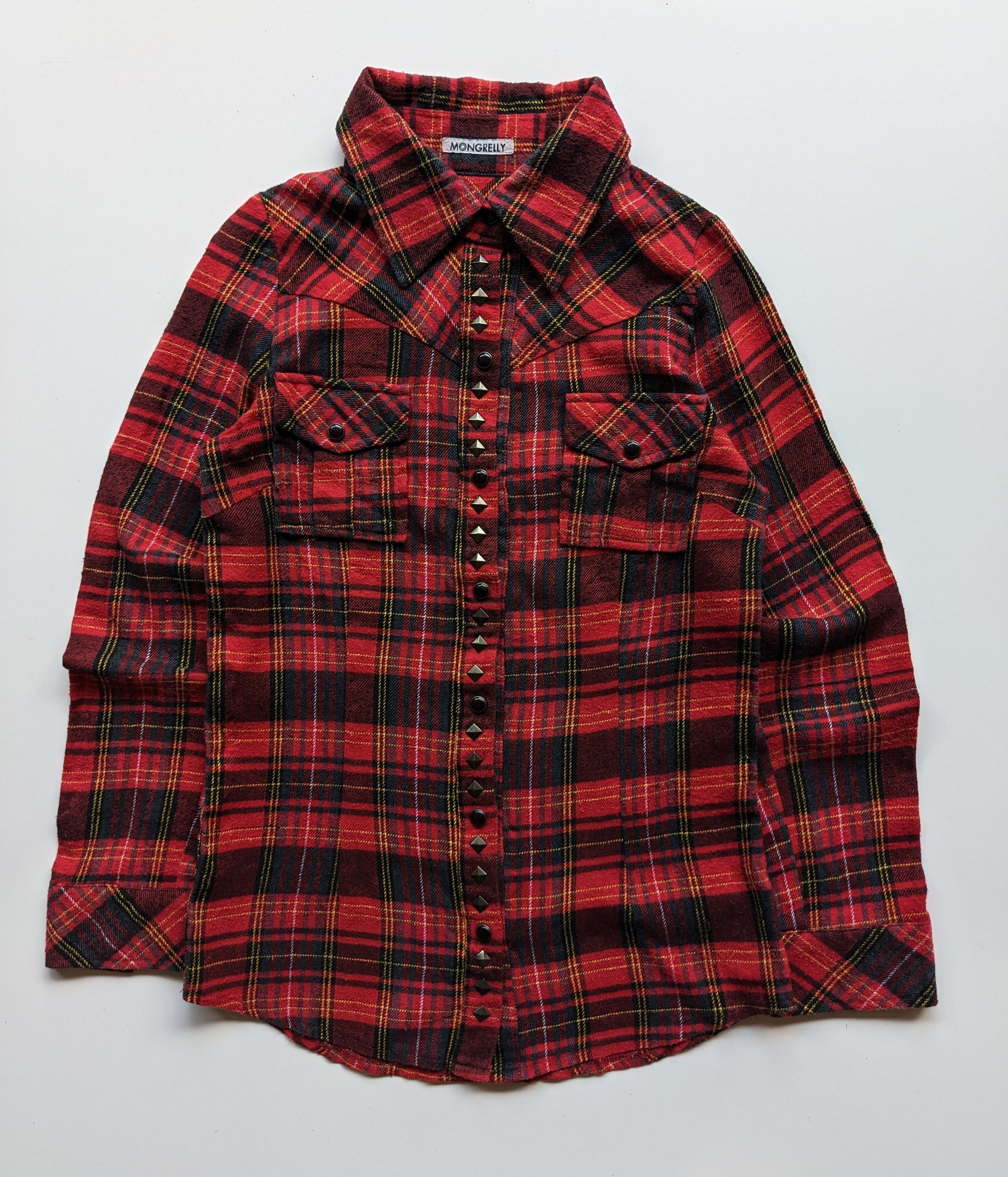 Japanese Brand × Seditionaries Mongrelly anarchy punk checked shirt Size XS / US 0-2 / IT 36-38 - 1 Thumbnail