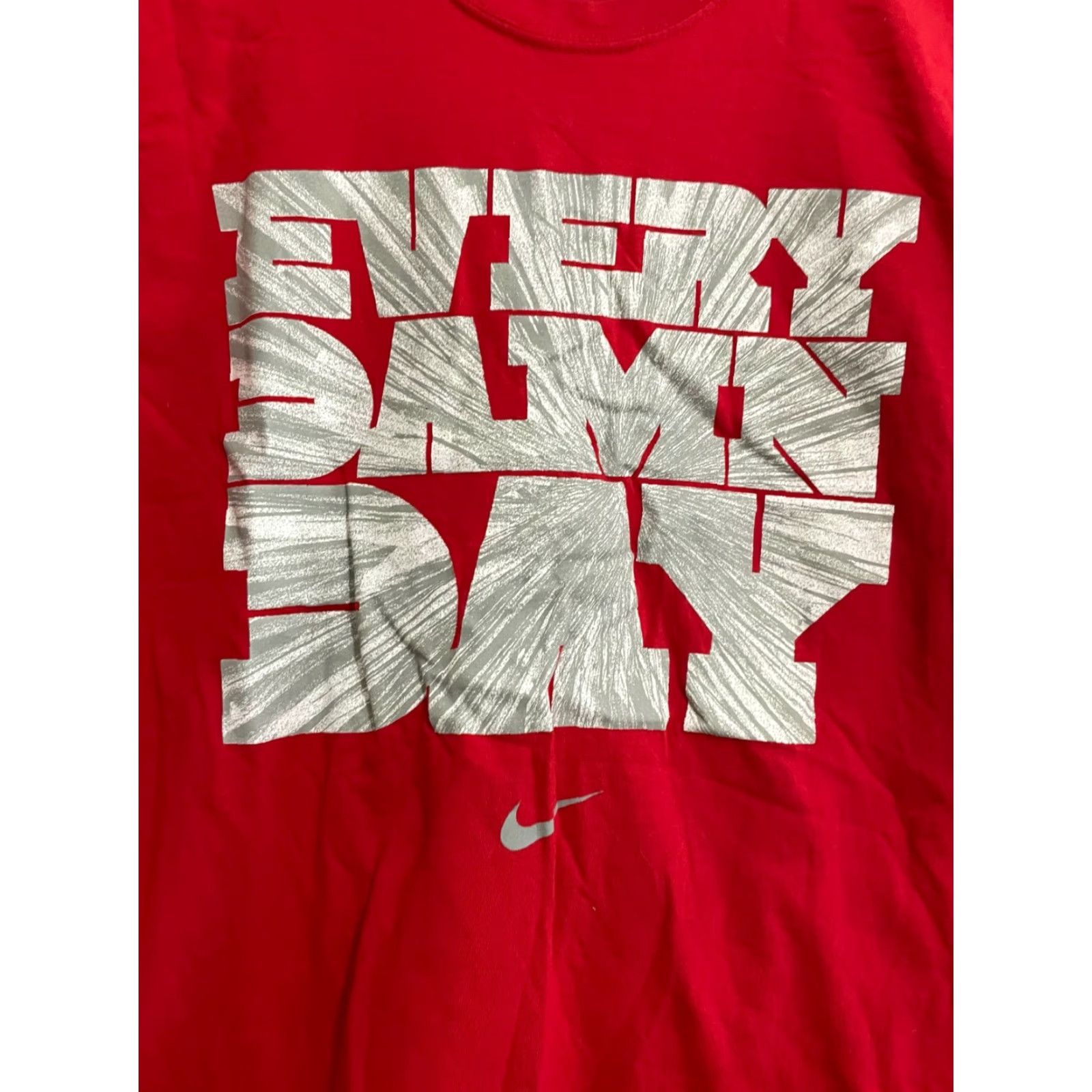 Nike Nike T-Shirt Mens Medium Red "Every Damn Day Just Do It" Size US M / EU 48-50 / 2 - 2 Thumbnail