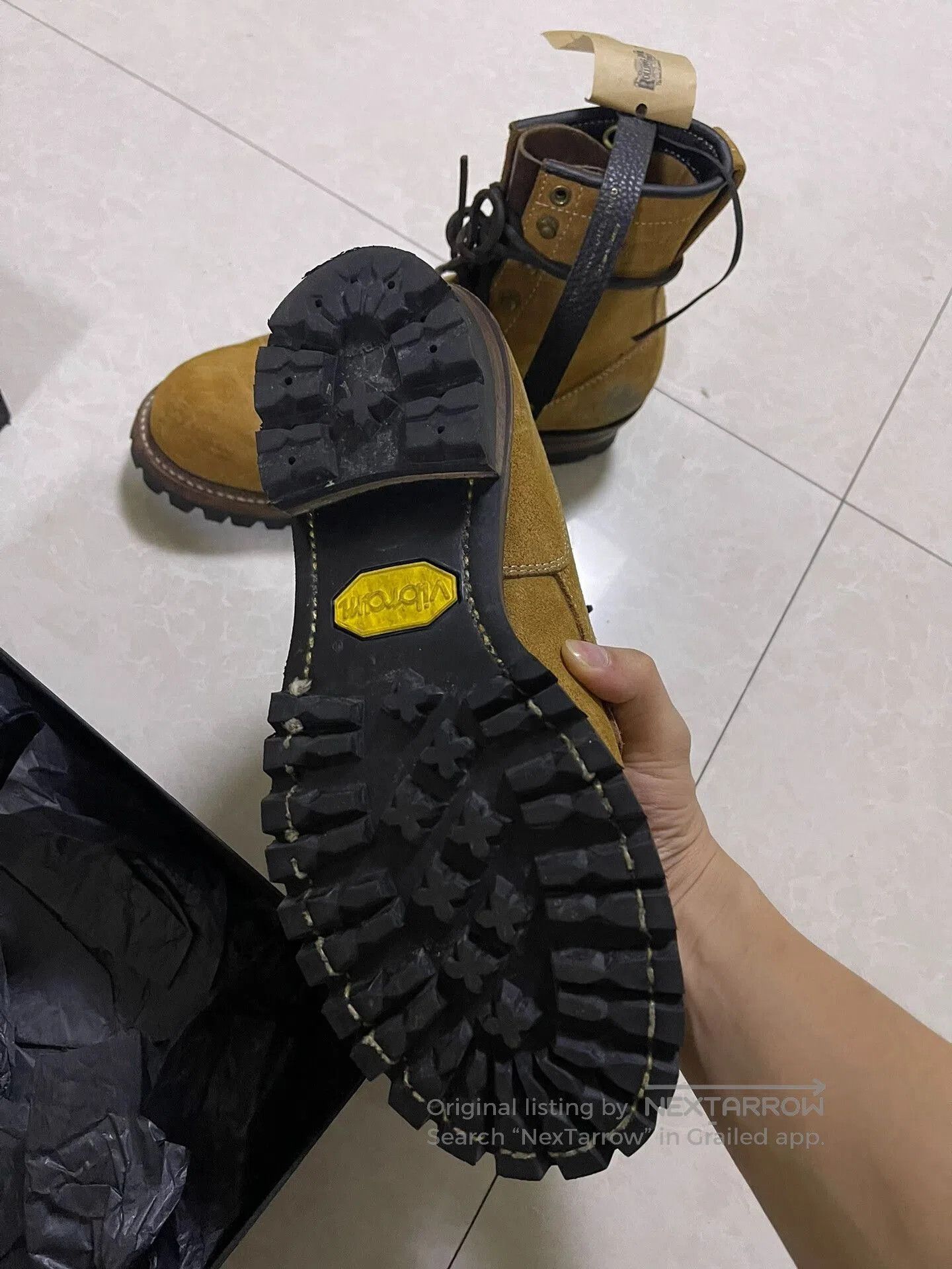 Japanese Brand limited edition de yong sheng combat boots. Size US 8.5 / EU 41-42 - 7 Thumbnail