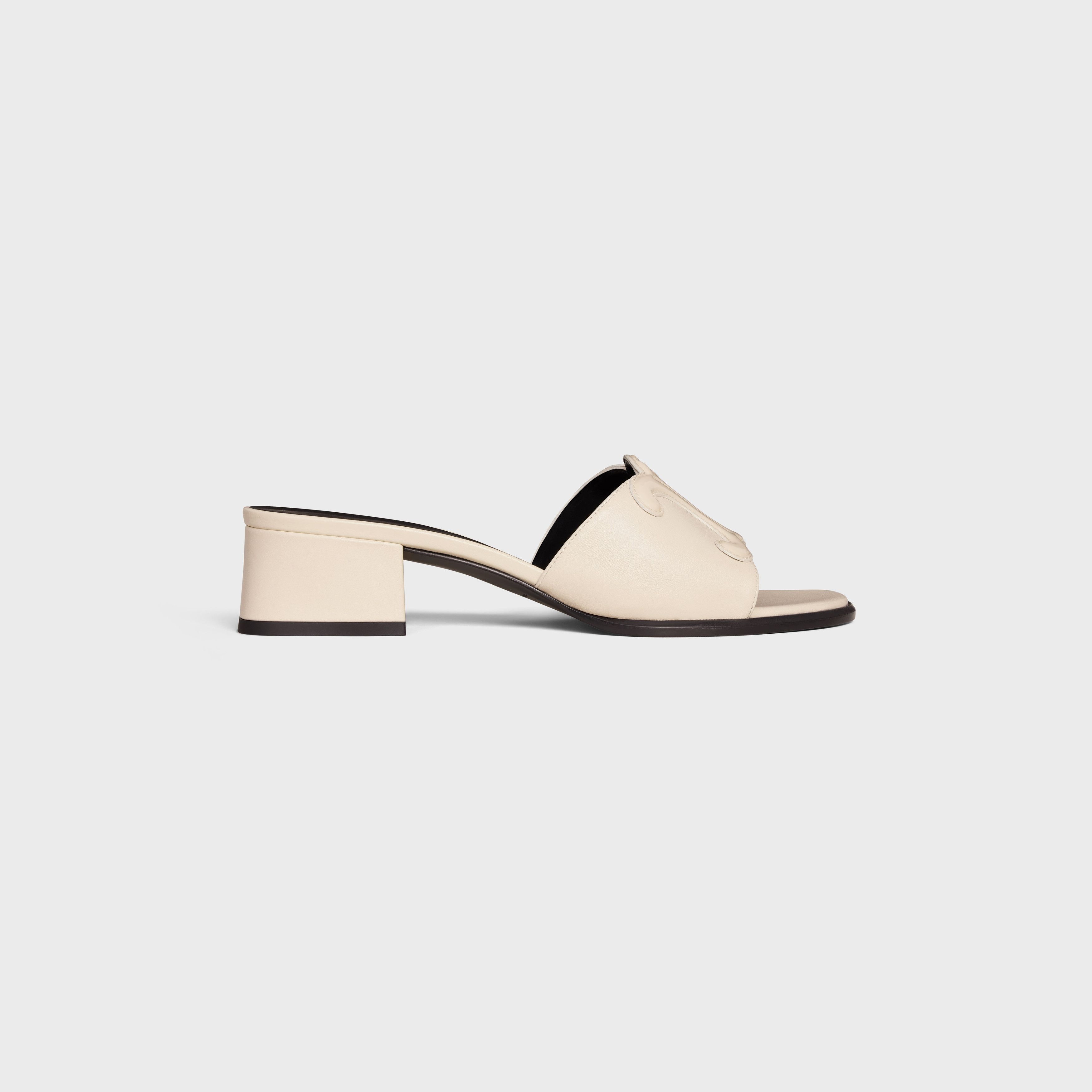 Celine CELINE CLEMENCE MULE IN LAMBSKIN AND PATENT CALFSKIN milk Size US 7 / IT 37 - 1 Thumbnail