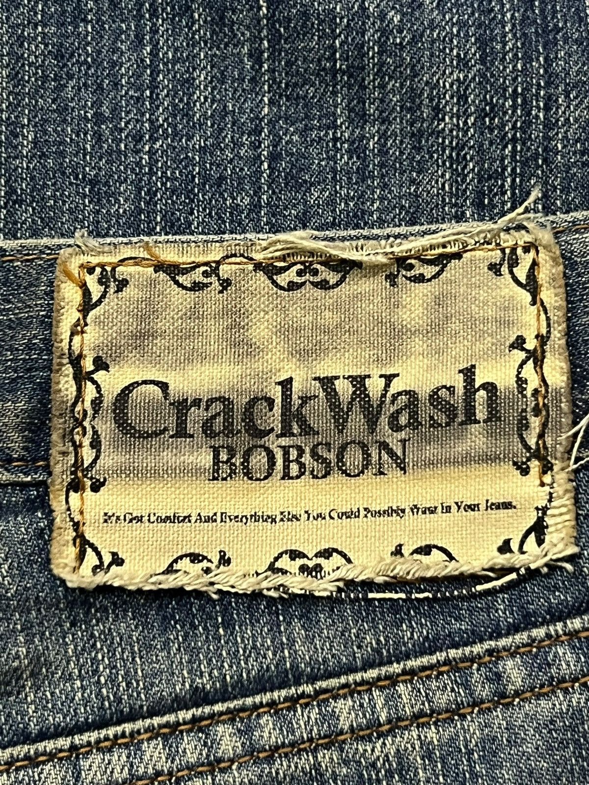 Japanese Brand Vintage 90s Crack Wash Bobson - Faded Wash, Distressed Denim Size US 32 / EU 48 - 11 Thumbnail