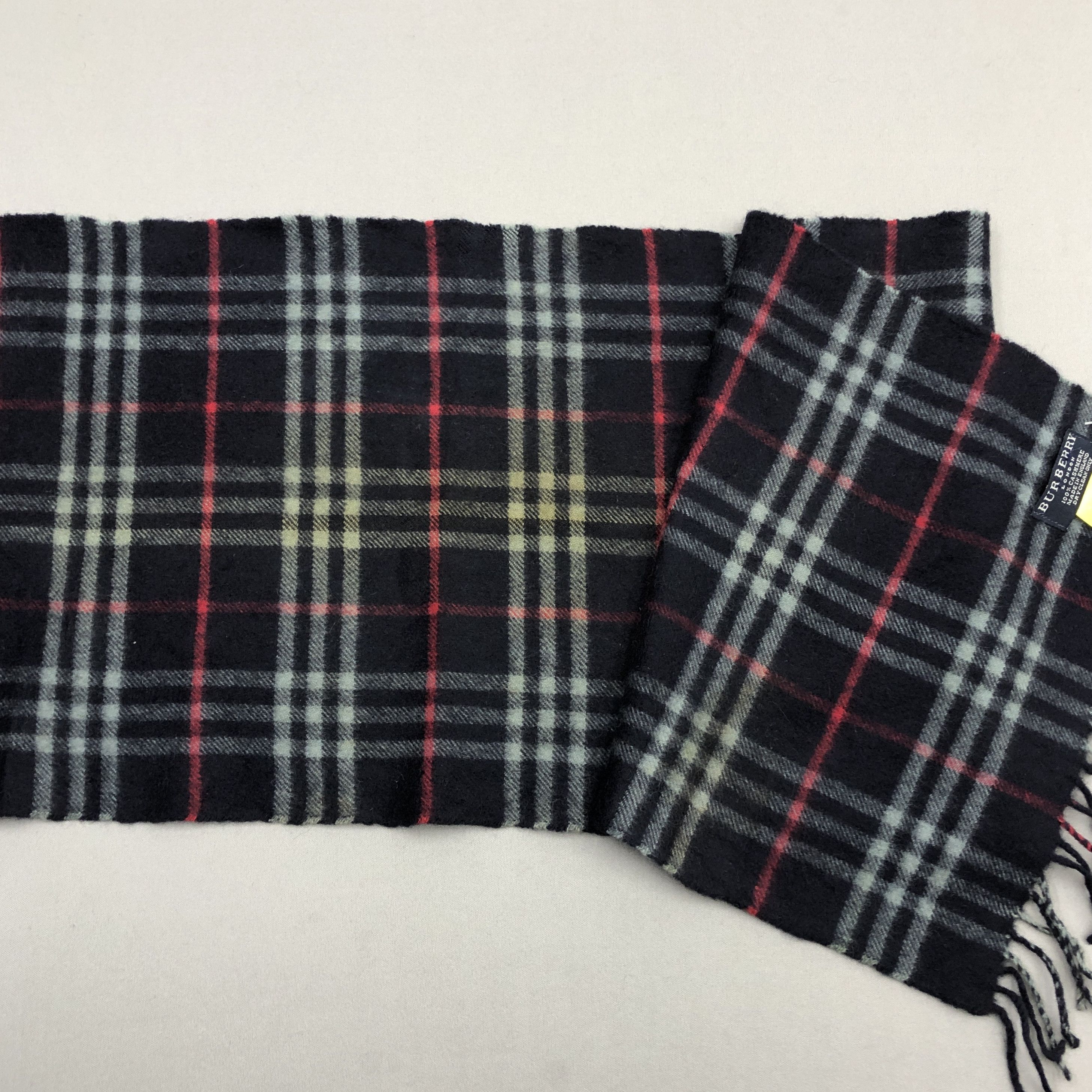 Burberry Vintage Burberry Scarf Muffler Wool Cashmere Scarves Size ONE SIZE - 5 Thumbnail