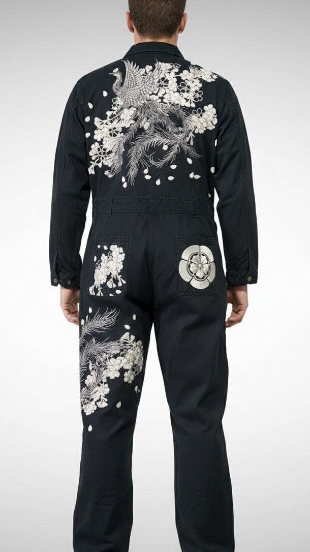 Karakuri Tamashii Fugutaiten Sukajan Embroidered Coverall Jacket Size US L / EU 52-54 / 3 - 1 Thumbnail