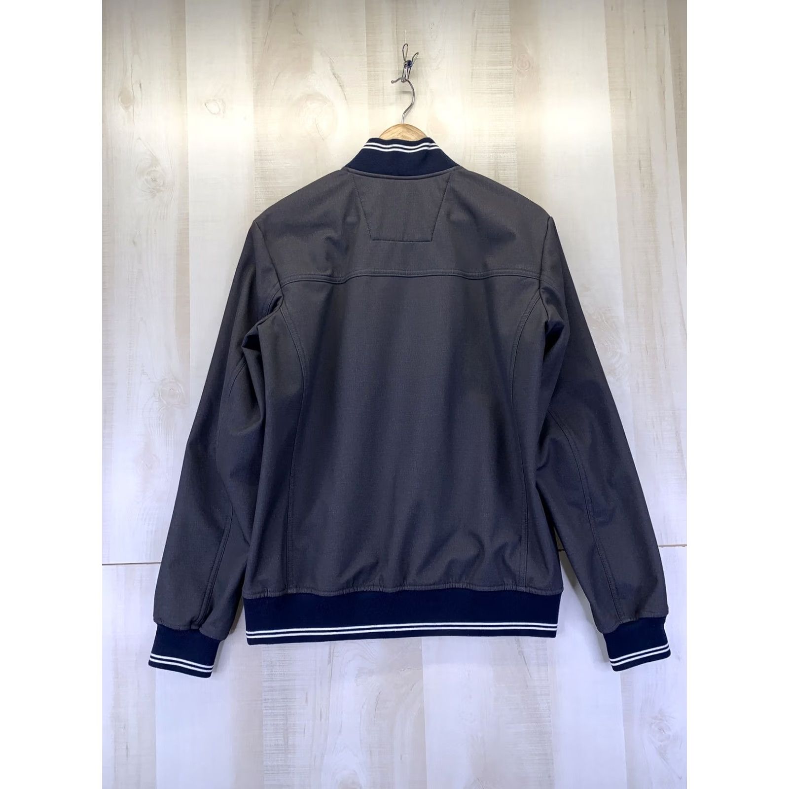 Nautica NAUTICA Mens Jacket Softshell Wind Water Resistant Lined Small Gray/Blue Zip Pockets Logo Classic Vintage: No Size US S / EU 44-46 / 1 - 7 Thumbnail