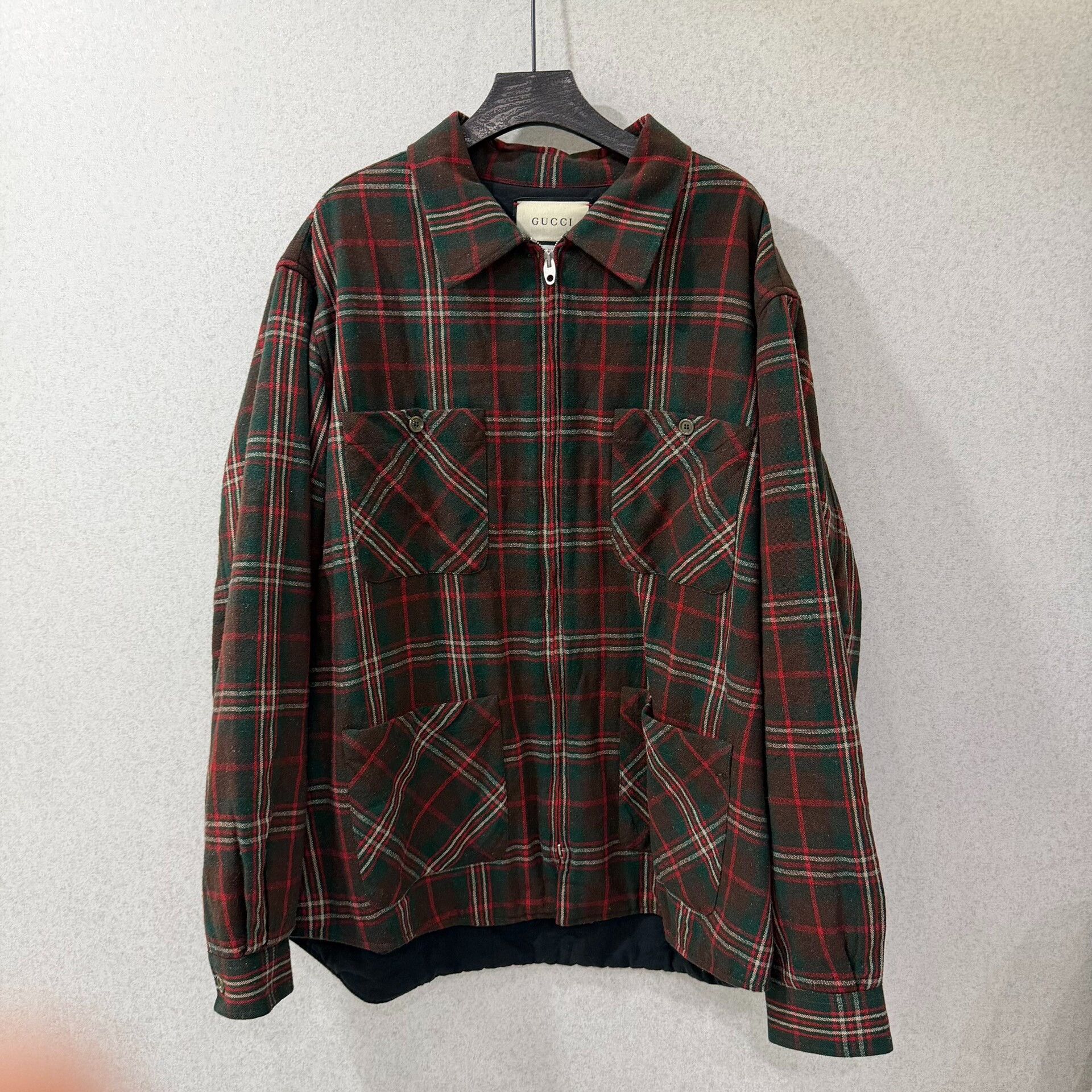 Gucci Gucci Wool Plaid Light Jacket l Men Size US L / EU 52-54 / 3 - 1 Thumbnail