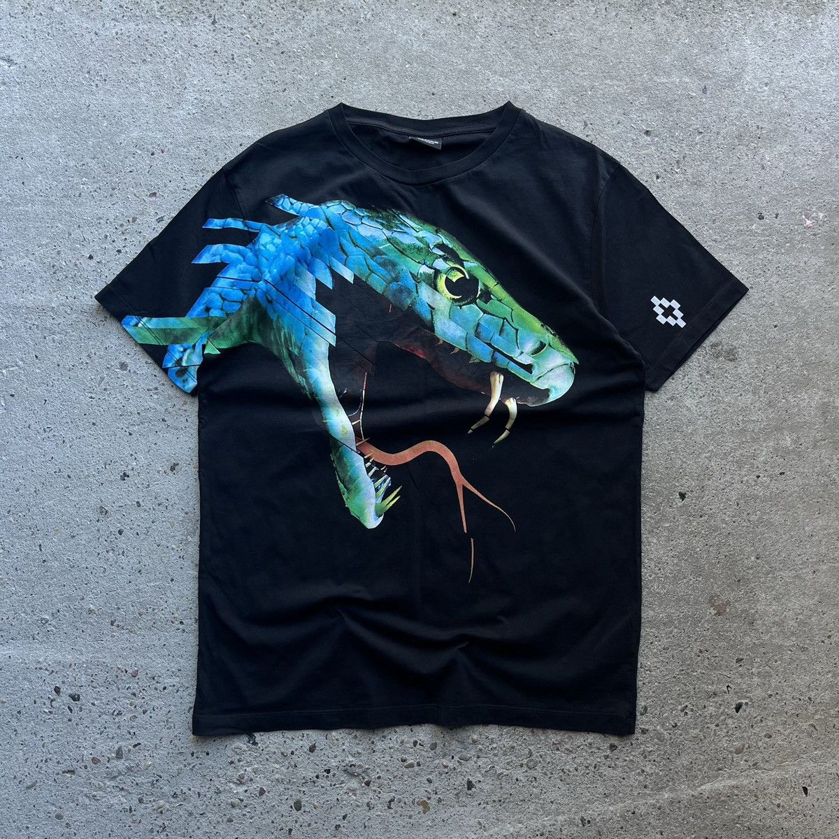 Marcelo Burlon Marcelo Burlon Snake graphic Skin Tshirt tee black Size US M / EU 48-50 / 2 - 1 Thumbnail