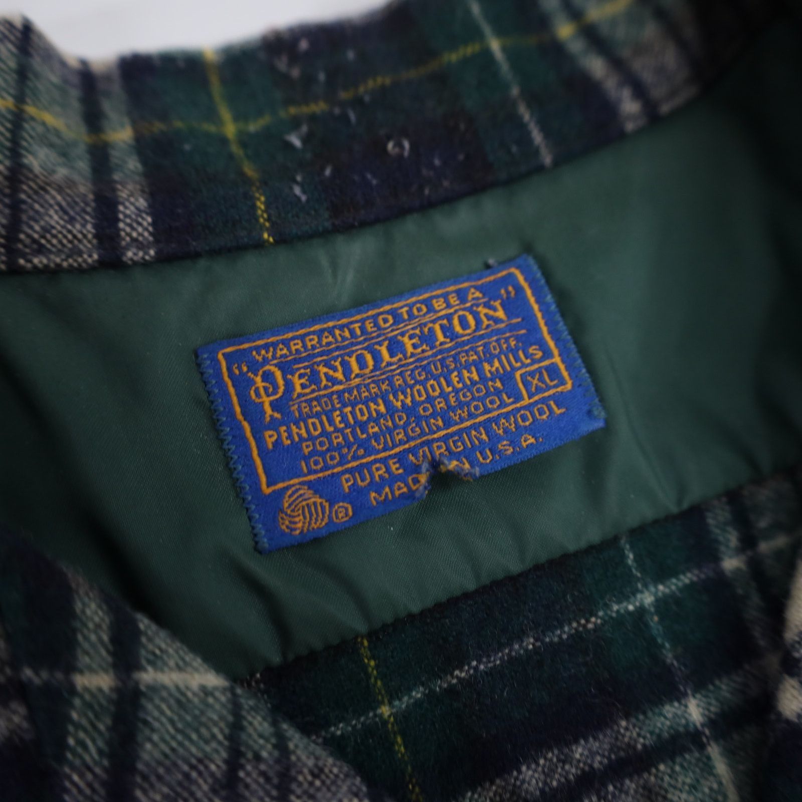 Pendleton × Vintage Vintage Pendleton Loop Collar Wool Flannel Plaid Shirt Size US XL / EU 56 / 4 - 7 Thumbnail