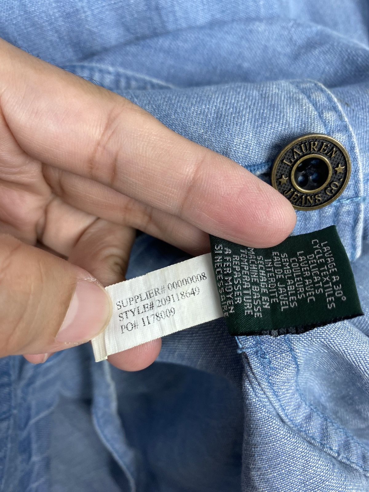 Ralph Lauren Rare‼️ Ralph Lauren Lightweight Denim Jacket Size L / US 10 / IT 46 - 8 Thumbnail