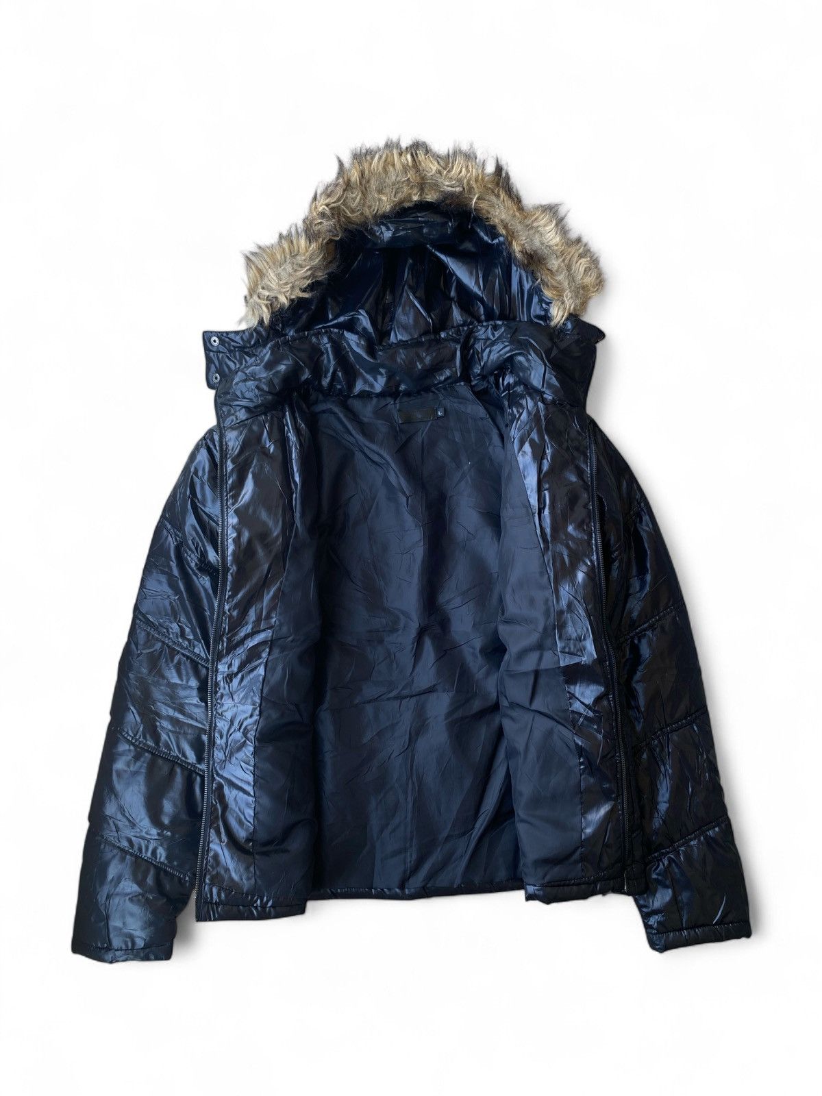 If Six Was Nine Black Baccara Fur Jacket Down Puffer IfSixWasNine LGB Style Size US L / EU 52-54 / 3 - 3 Thumbnail