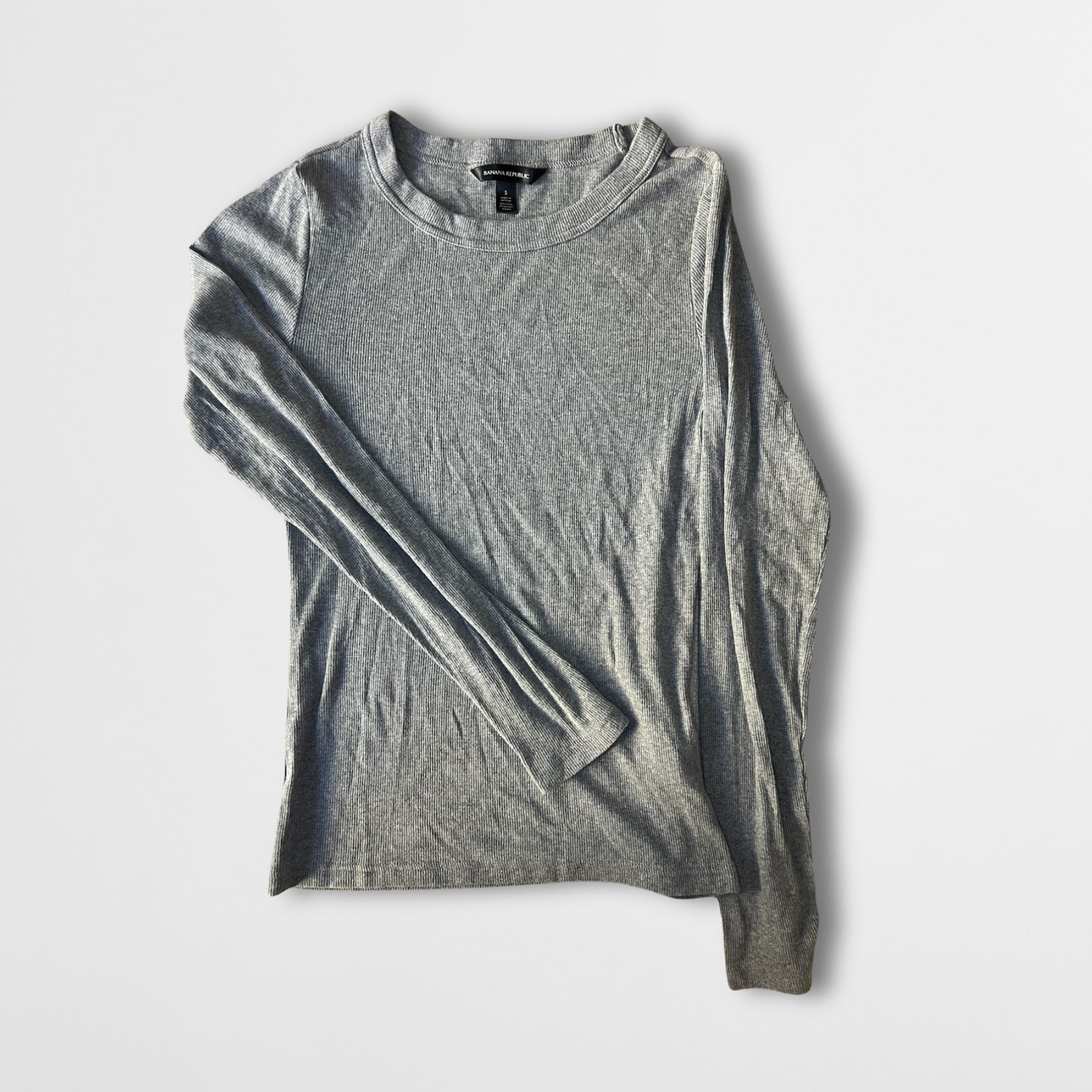 Banana Republic Banana Republic Gray Crew Neck Sweater Women’s Size S Size S / US 4 / IT 40 - 2 Thumbnail