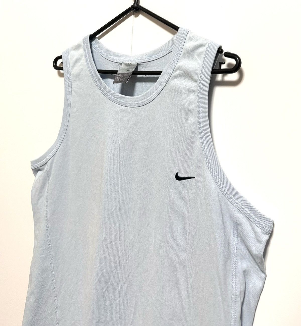 Nike × Vintage Nike Light Blue Sleeveless Tank Top Size US L / EU 52-54 / 3 - 4 Thumbnail