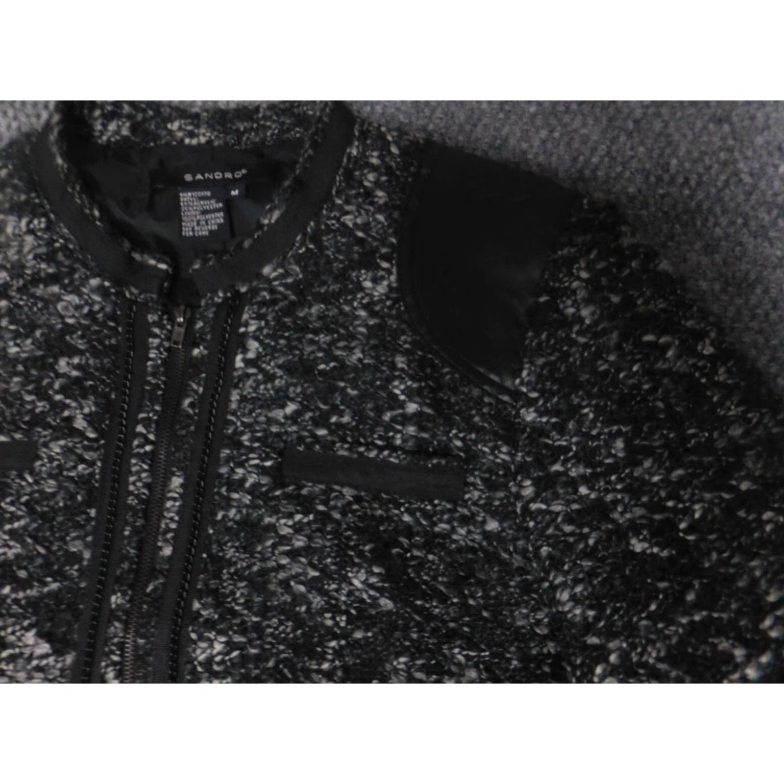 Sandro Sandro Jacket Womens M Gray Full Zip Size M / US 6-8 / IT 42-44 - 5 Thumbnail